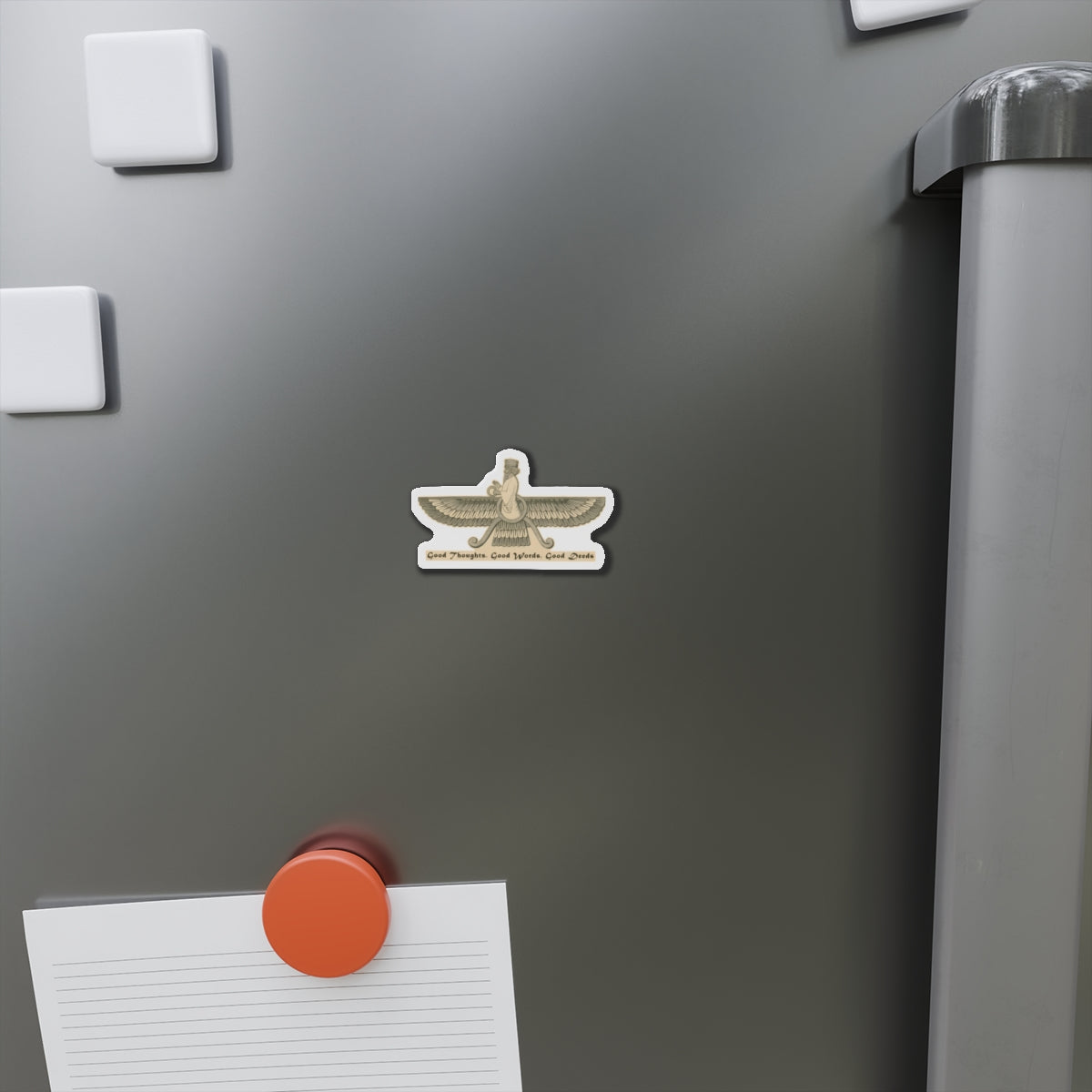 Zoroastrianism Good Thoughts, Good Words, Good Deeds Die-Cut Magnets