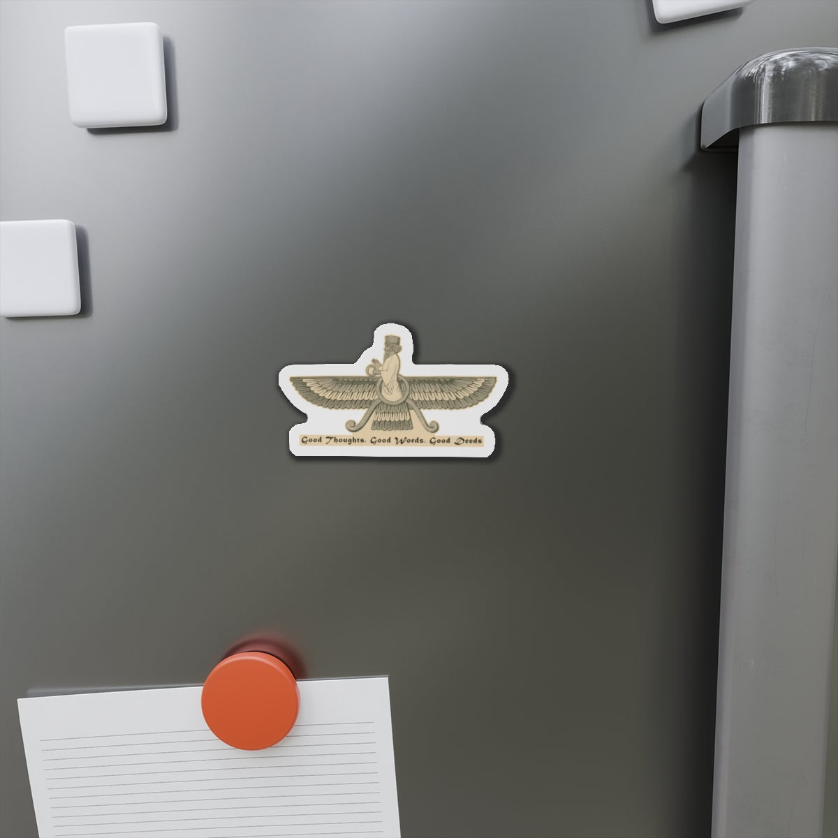 Zoroastrianism Good Thoughts, Good Words, Good Deeds Die-Cut Magnets