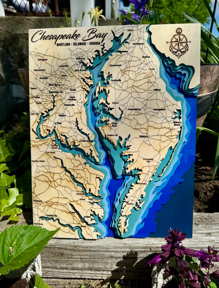 Layered Map of the Chesapeake Bay