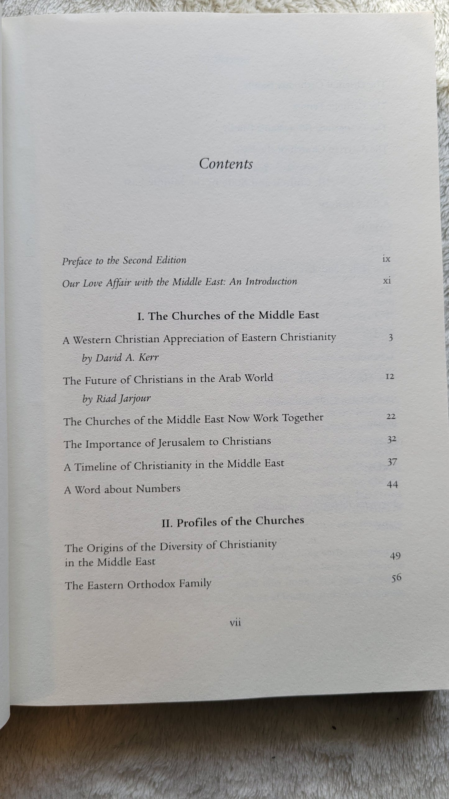 Used book for sale "Who Are the Christians in the Middle East?" Second Edition, by Betty Jane Bailey & J. Martin Bailey, published by Wm. B. Eerdmans Publishing Co. in 2010. Table of contents.