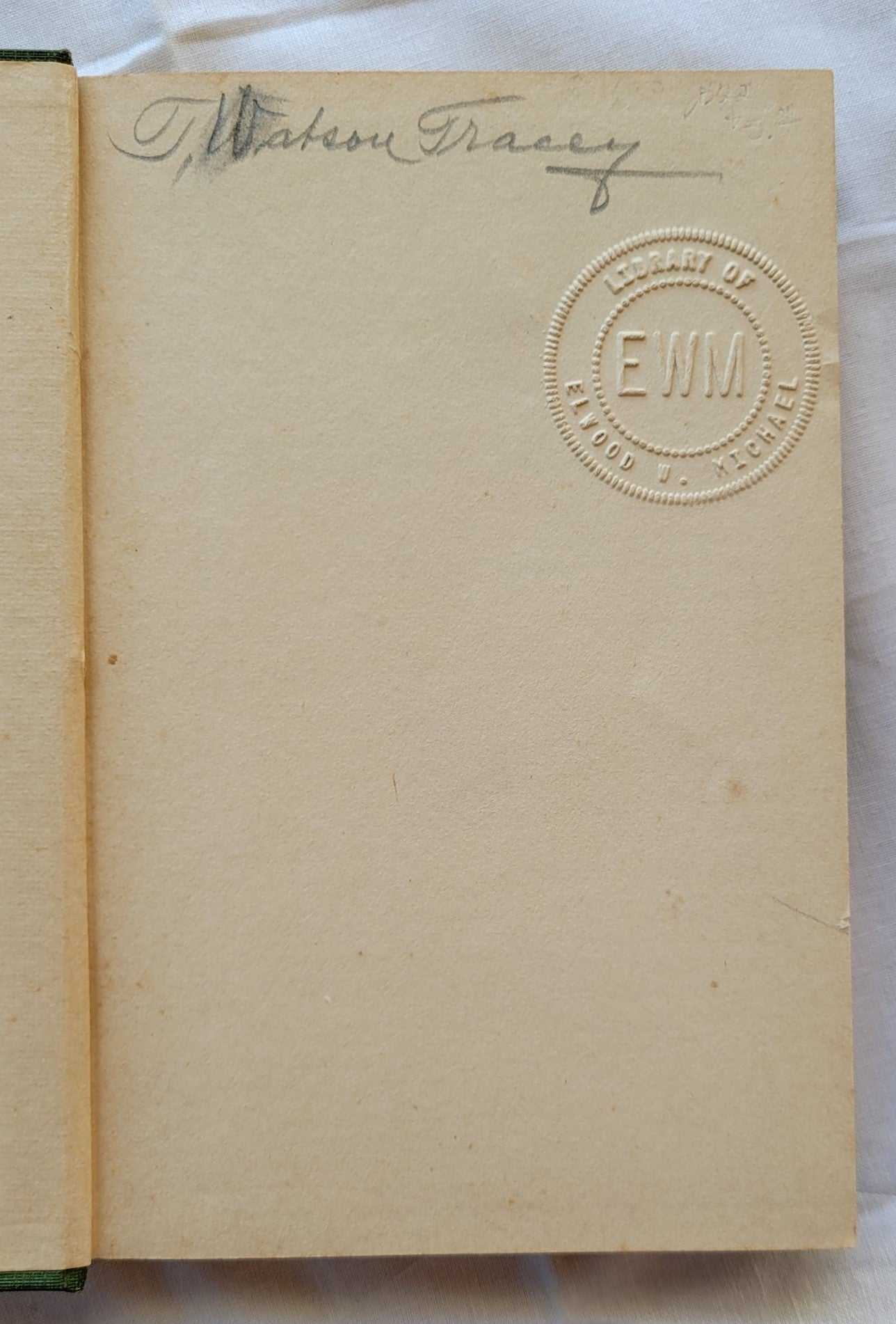 Antique book for sale "The Christ on Indian Road" by E. Stanley Jones, published by Abingdon Press, 1926. Handwritten name and library stamp