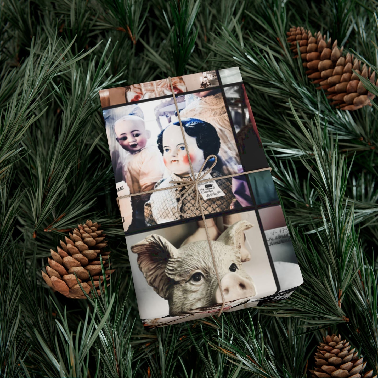 Antique Faces Gift Wrap Papers