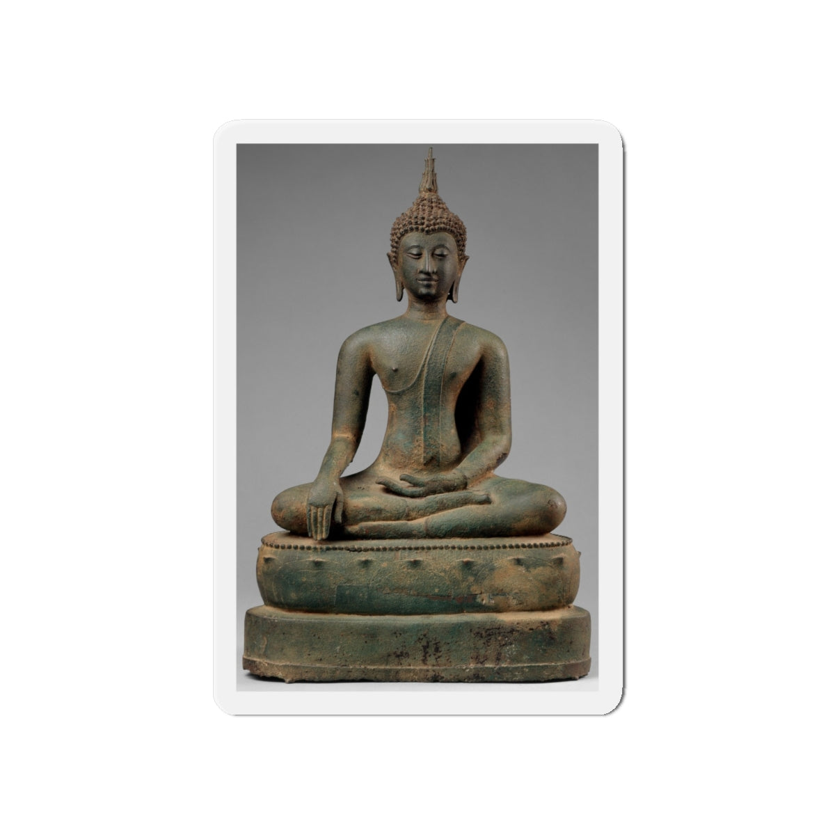 Seated Buddha - Thailand - Late 15th-16th Century - Die-Cut Magnet