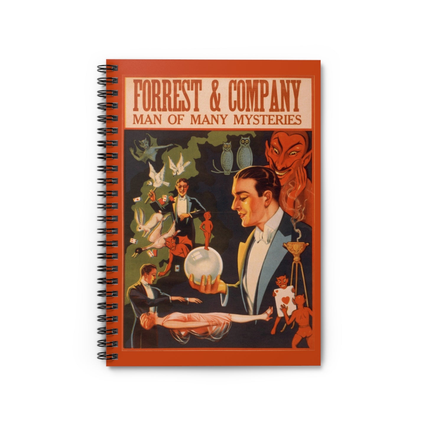Vaudeville Forrest & Company Vintage Spiral Notebook - Ruled Line