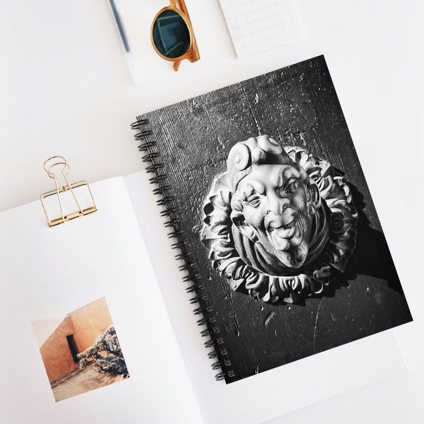 Venetian Door Handle - Spiral Notebook - Ruled Line