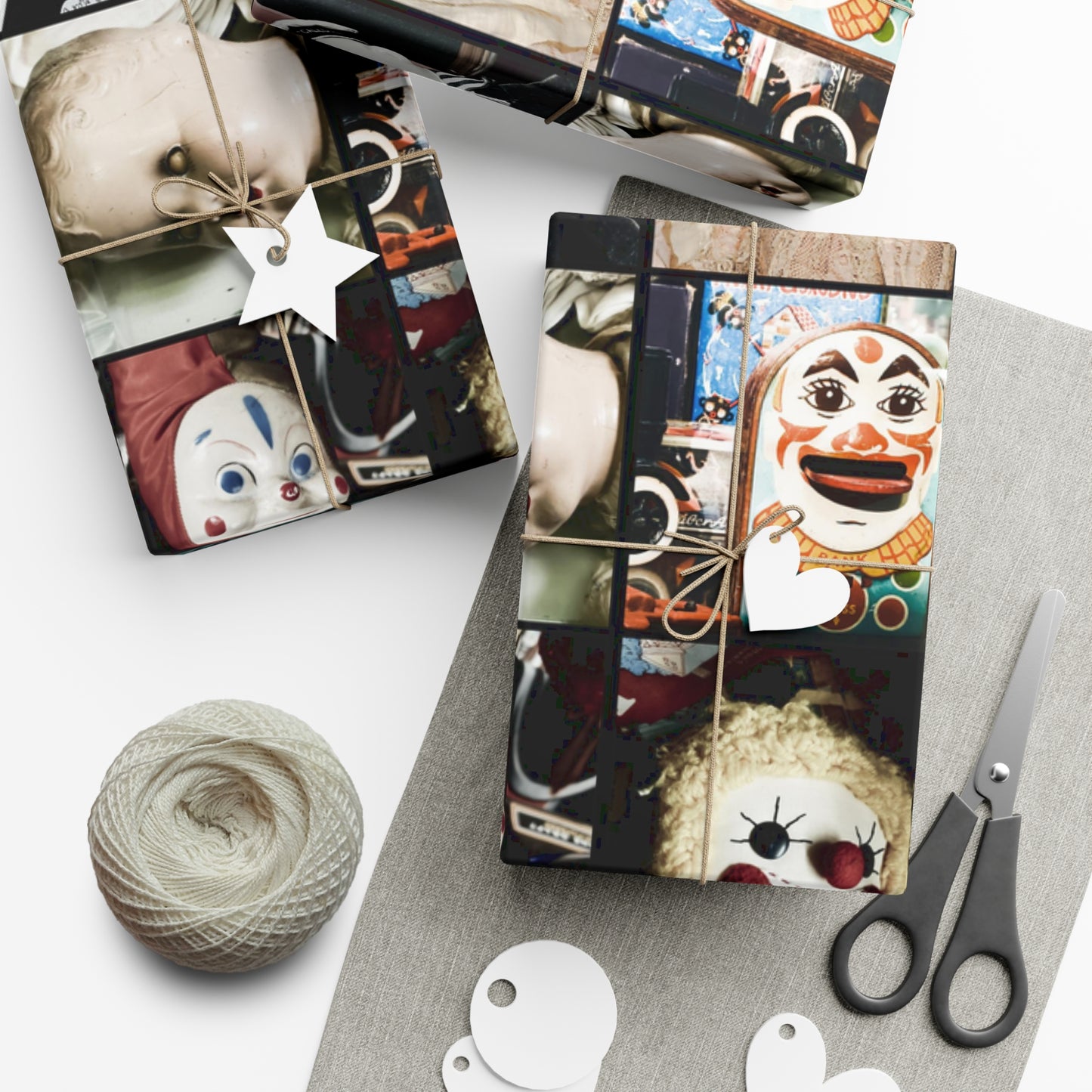 Antique Faces Gift Wrap Papers