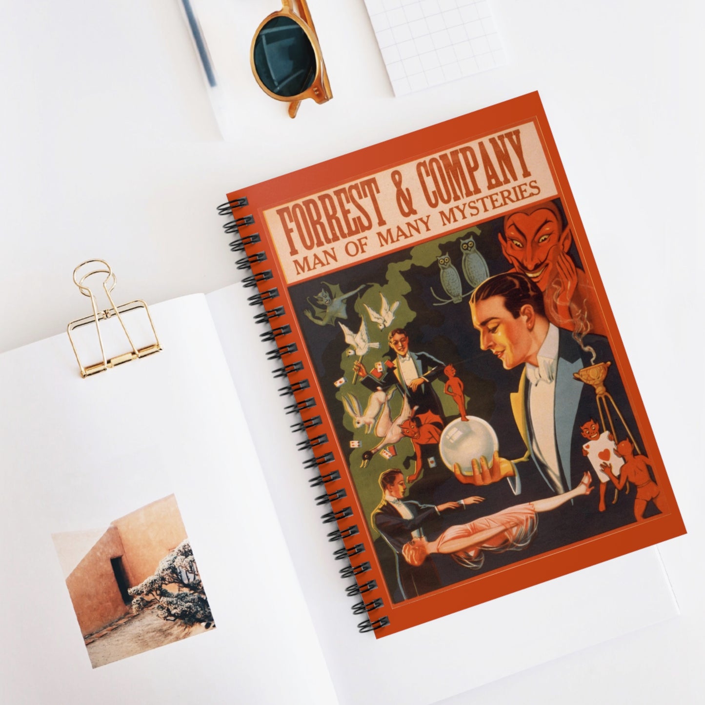 Vaudeville Forrest & Company Vintage Spiral Notebook - Ruled Line