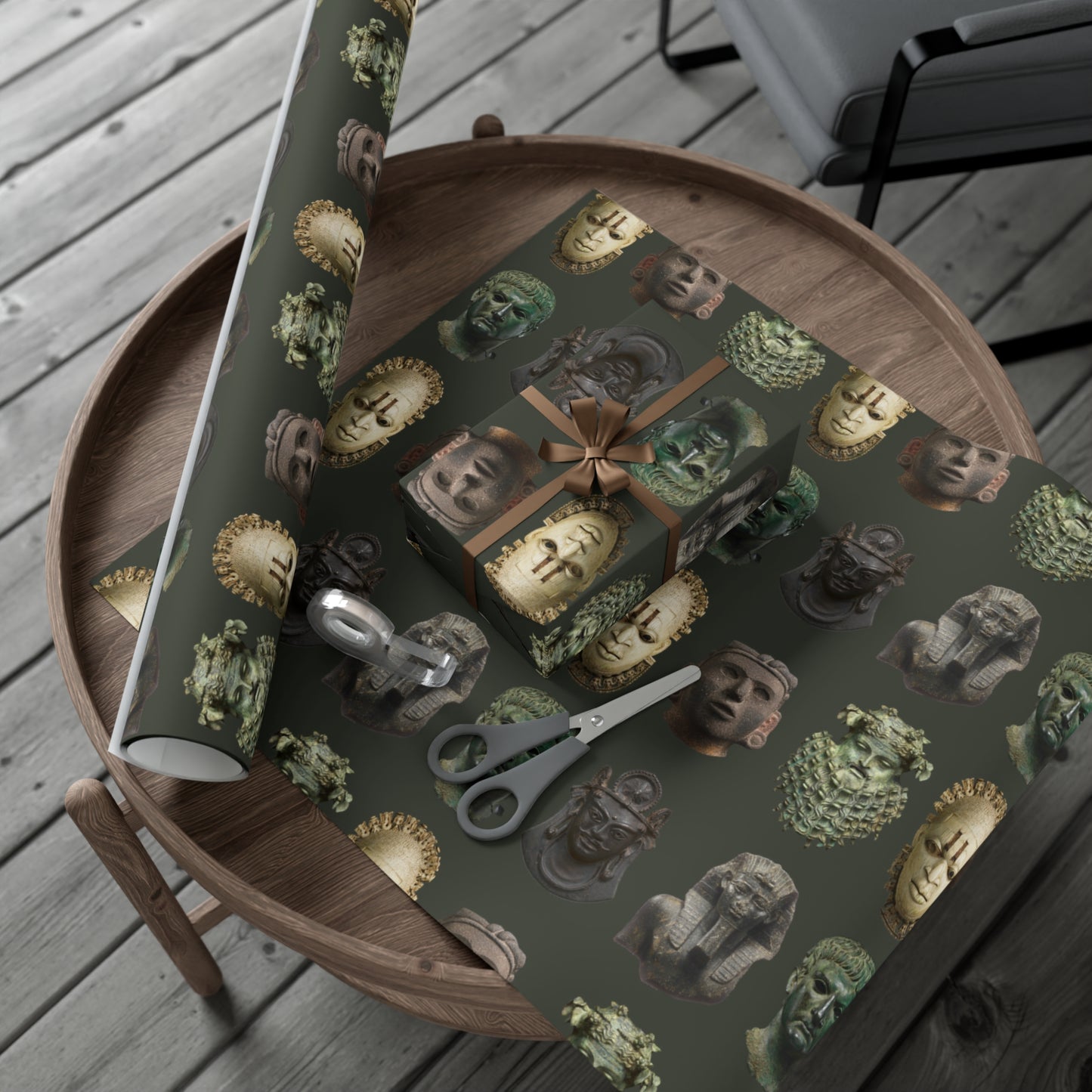 Ancient Faces Gift Wrap Papers