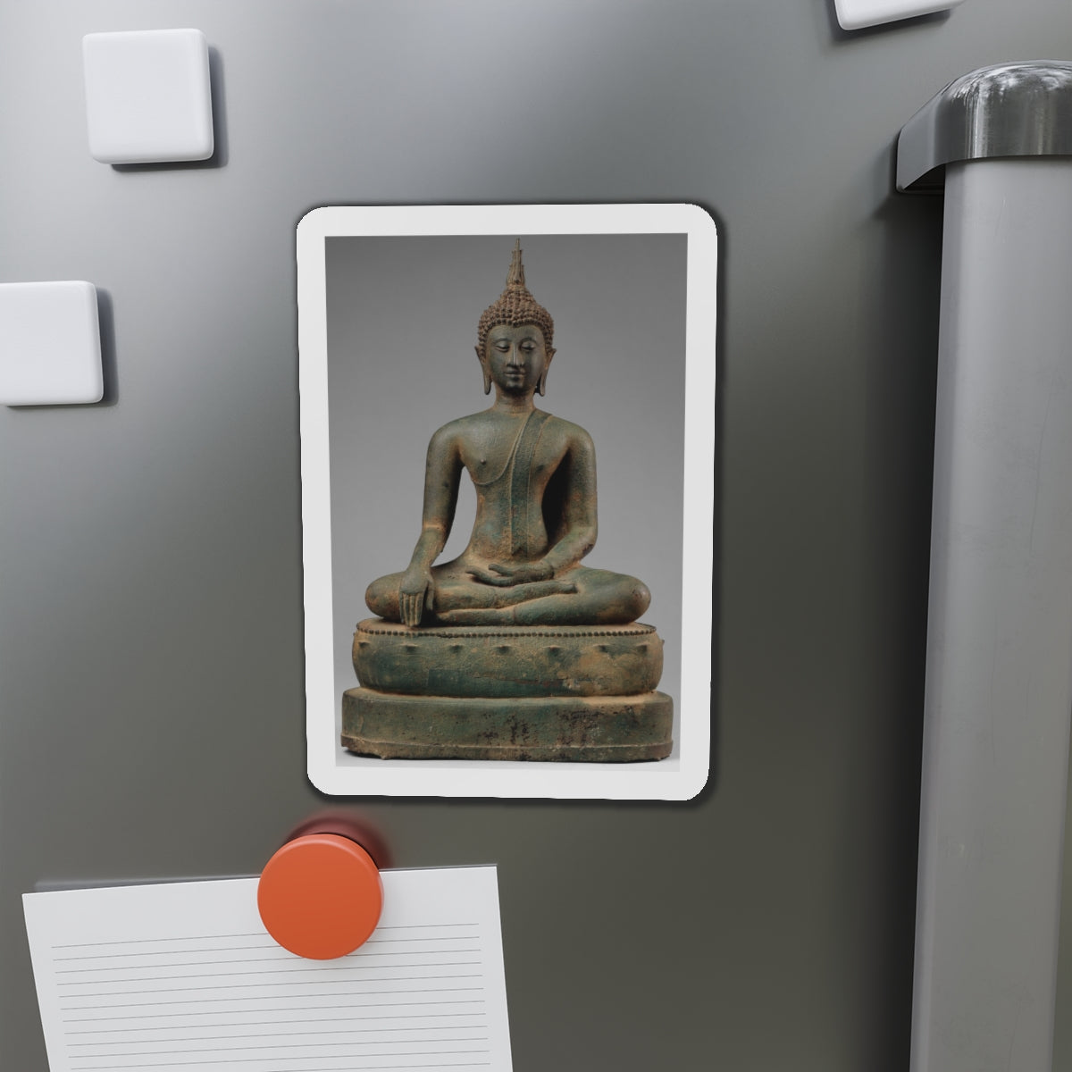 Seated Buddha - Thailand - Late 15th-16th Century - Die-Cut Magnet