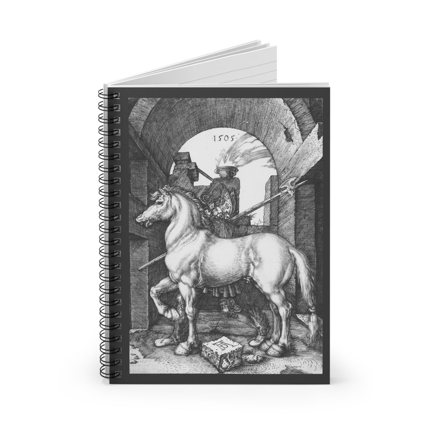 Albrecht Durer 1505 Engraving Spiral Notebook - Ruled Line