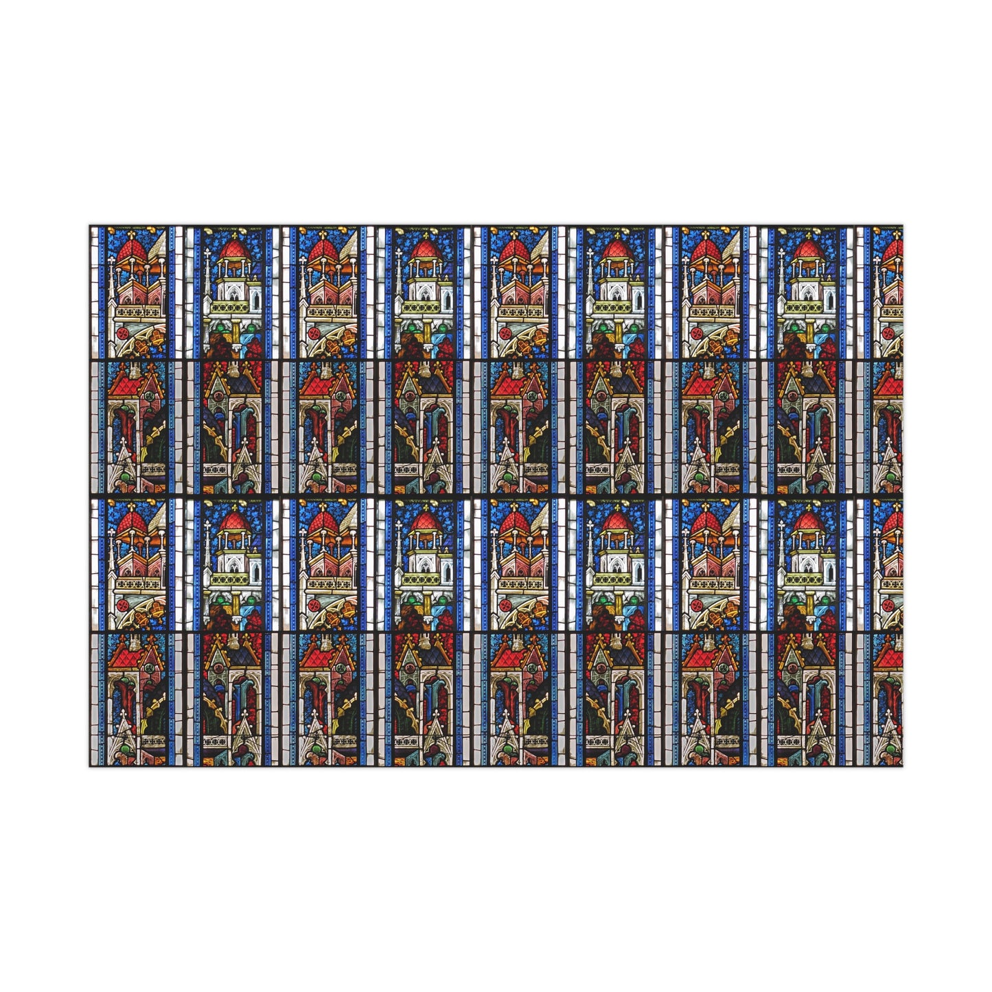 14th Century Austrian Stained Glass Gift Wrap Papers
