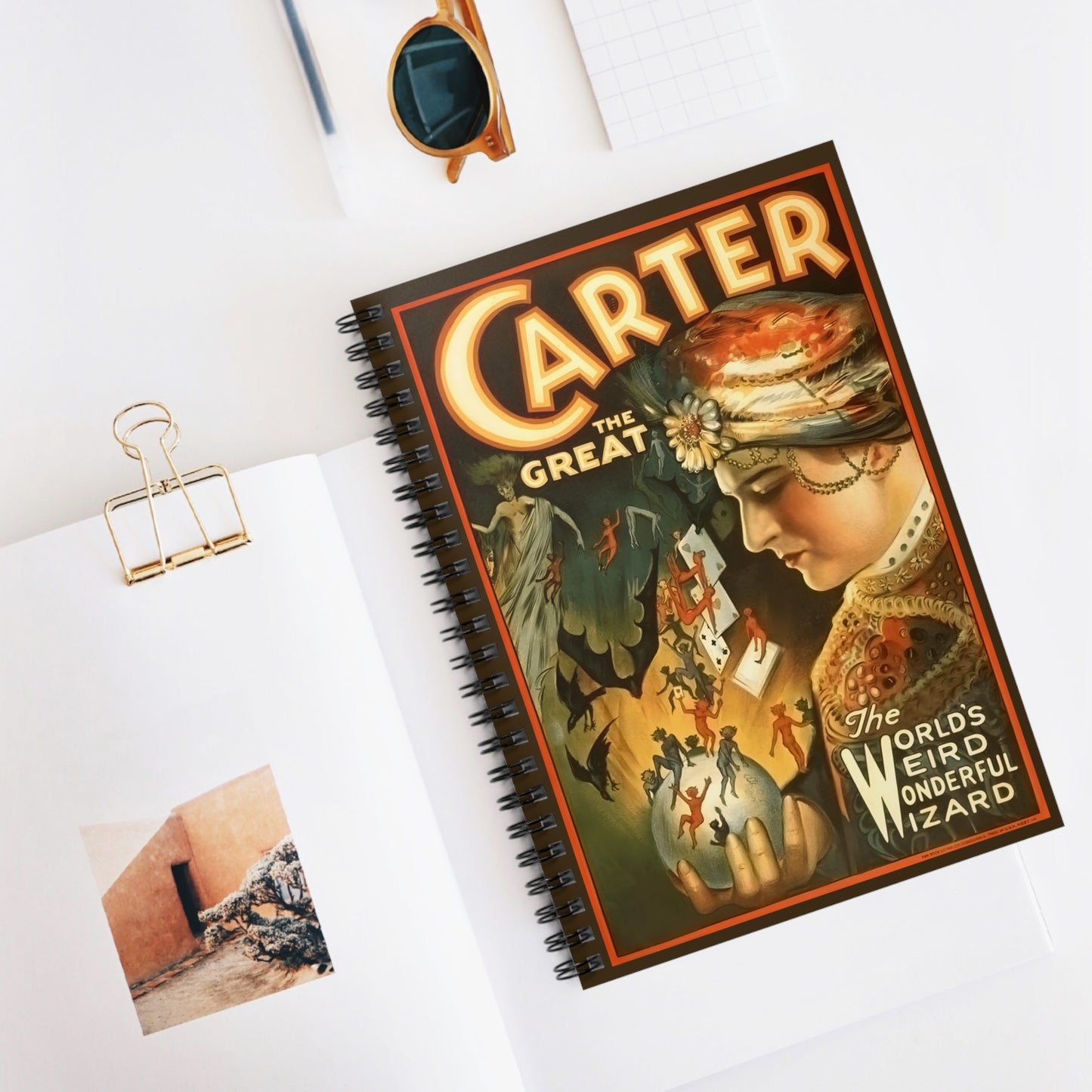 Carter the Great Vaudeville Spiral Notebook - Ruled Line