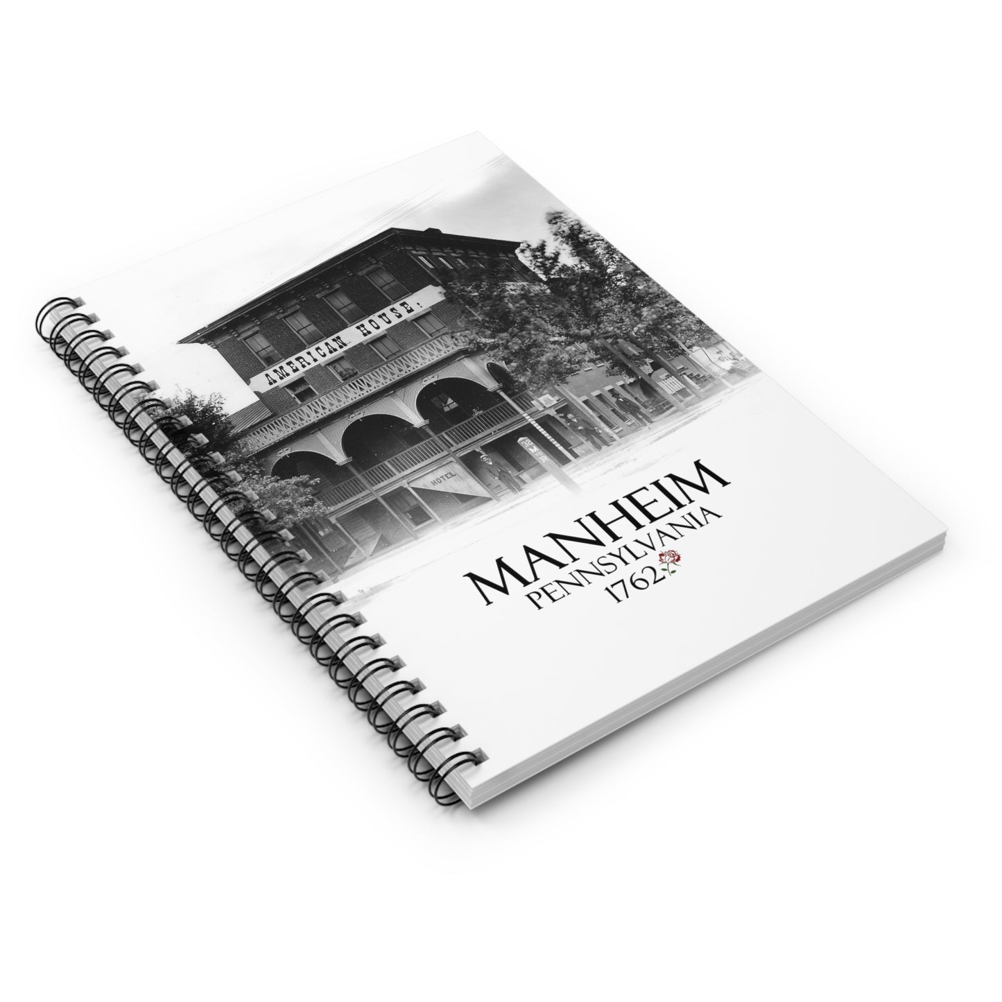 The American House - Manheim Pennsylvania - Spiral Notebook - Ruled Line