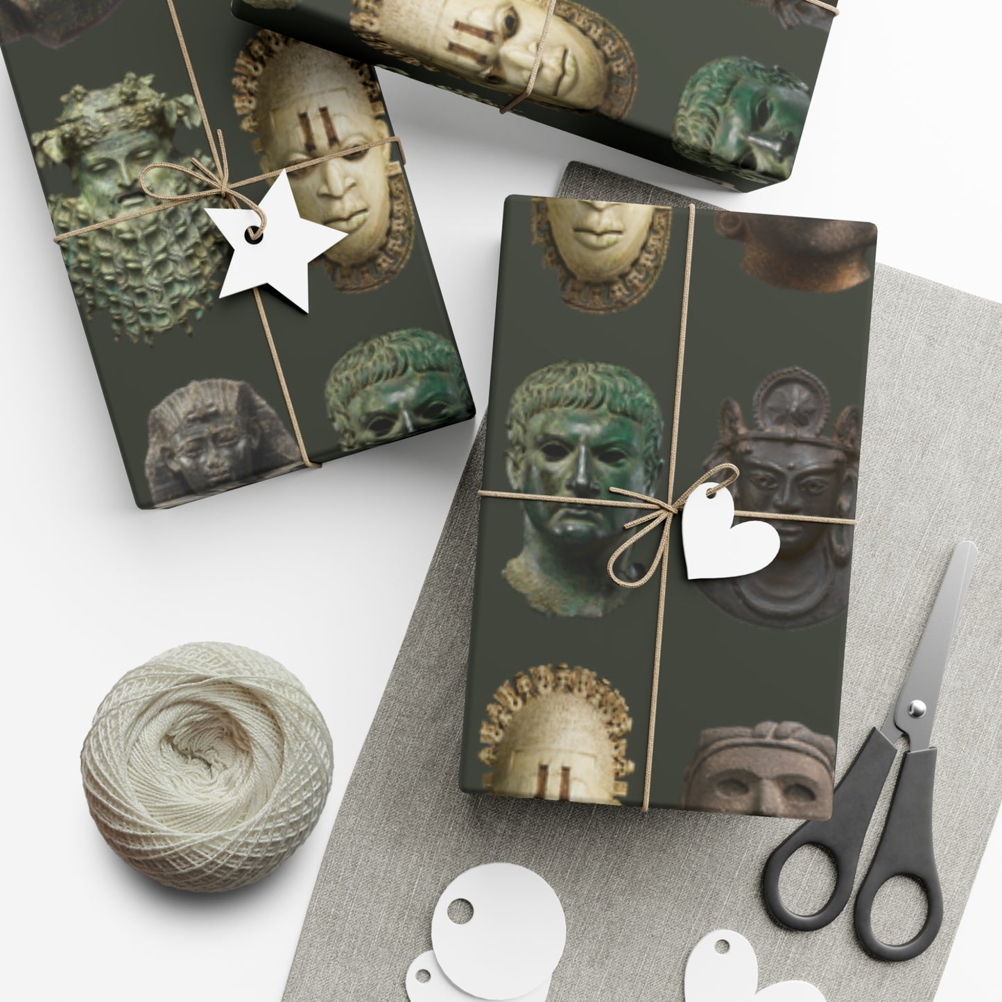 Ancient Faces Gift Wrap Papers
