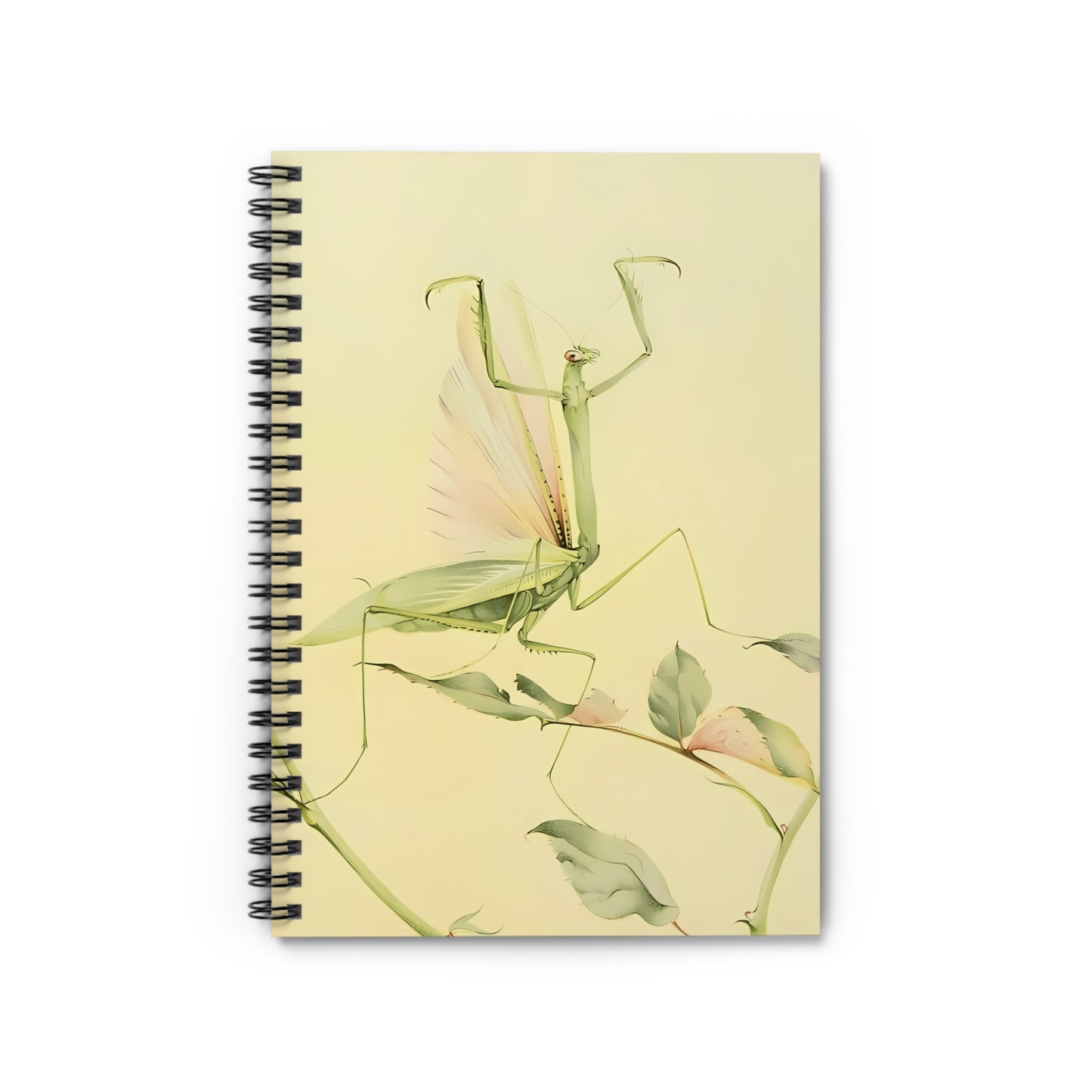 Vintage Praying Mantis - Spiral Notebook - Ruled Line