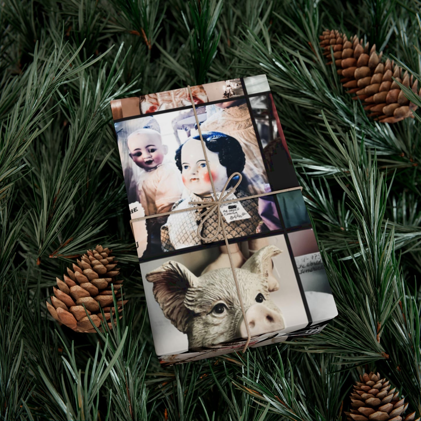 Antique Faces Gift Wrap Papers