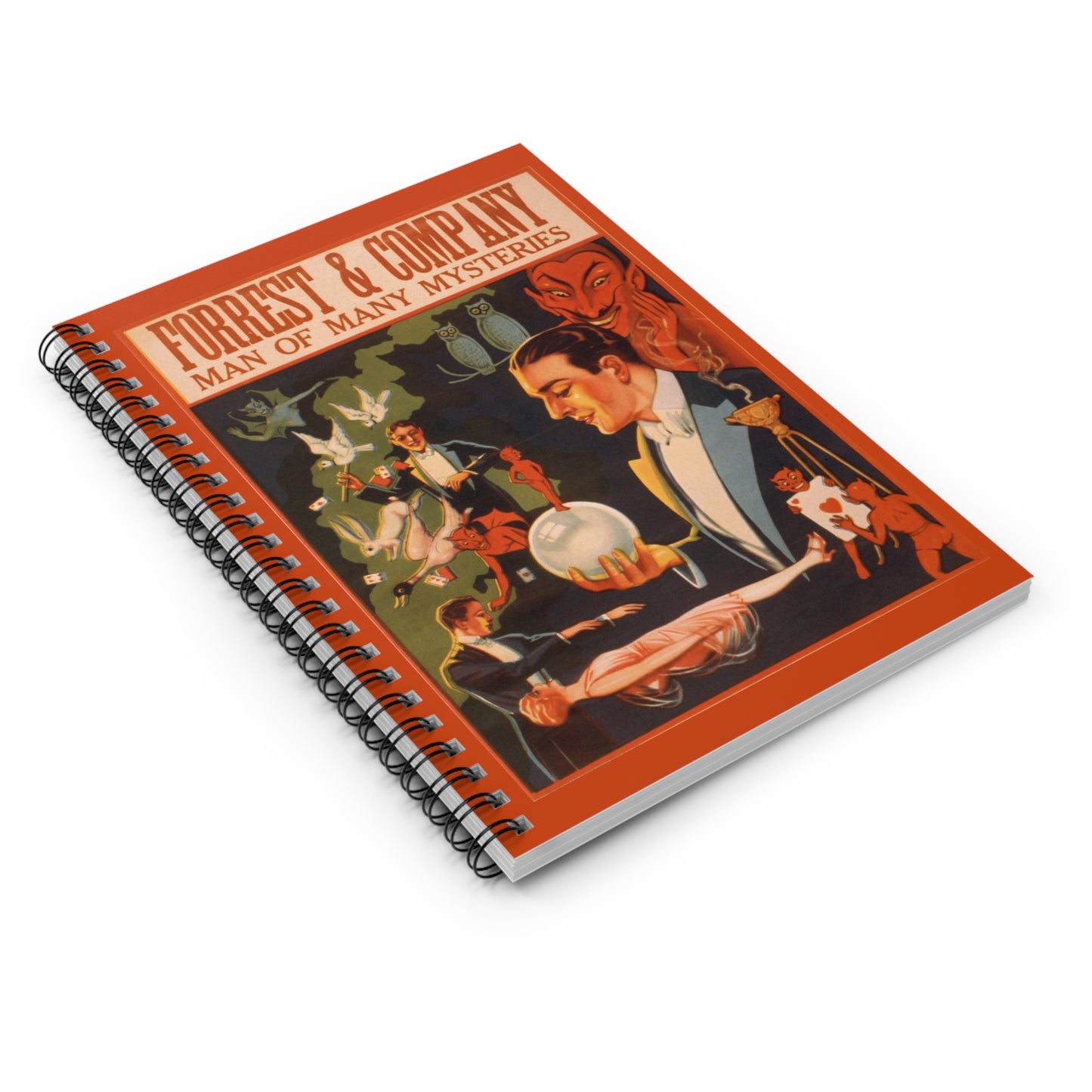 Vaudeville Forrest & Company Vintage Spiral Notebook - Ruled Line