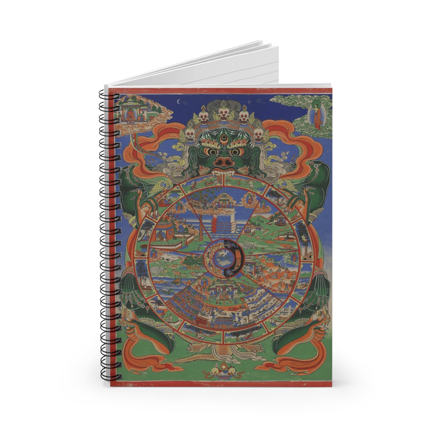 Tibetan Buddhist Spiral Notebook - Ruled Line