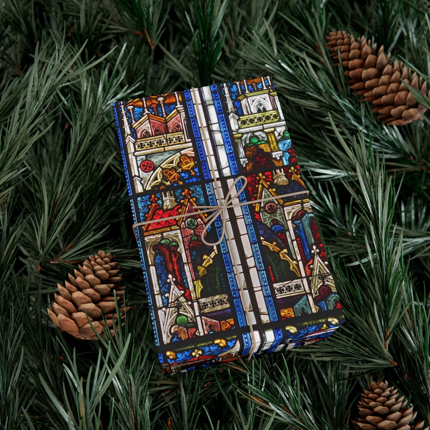 14th Century Austrian Stained Glass Gift Wrap Papers