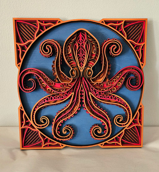 Octopus Sea Life Ocean Wall Art