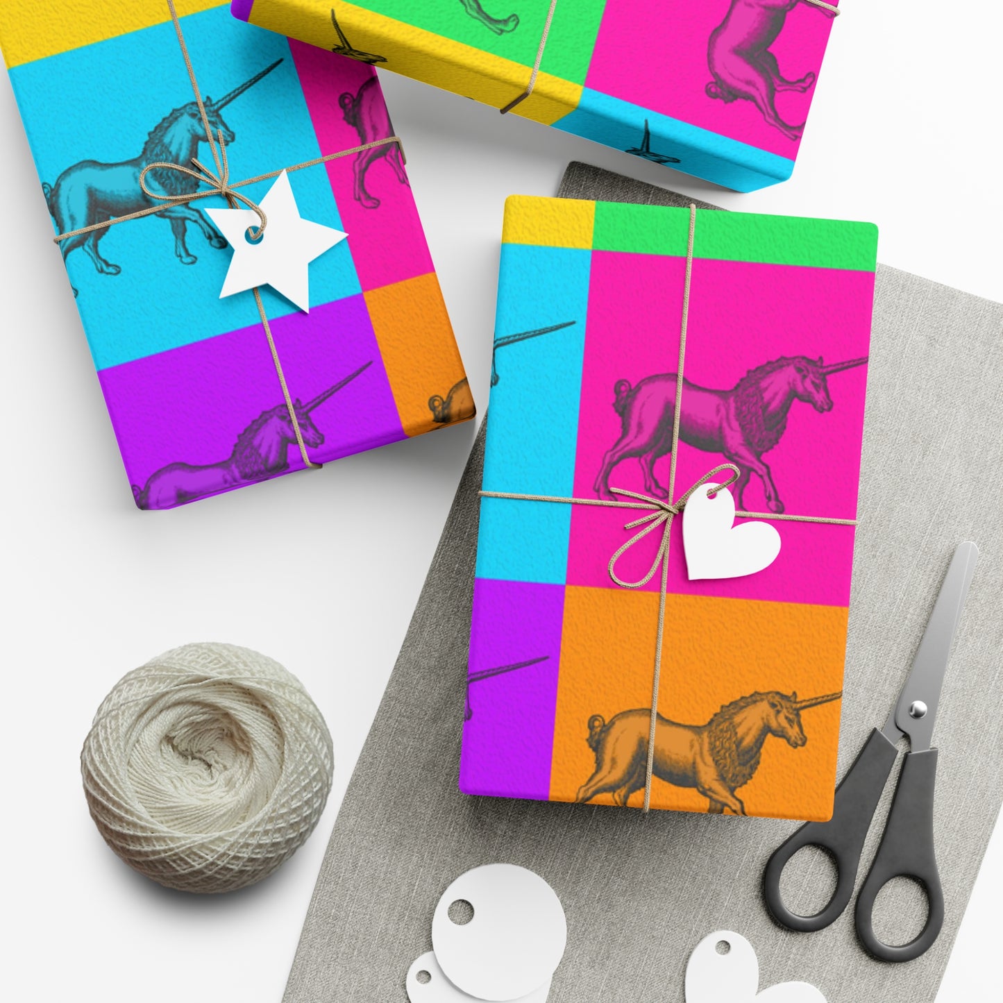 Unicorns - Warhol Style! Gift Wrap Papers