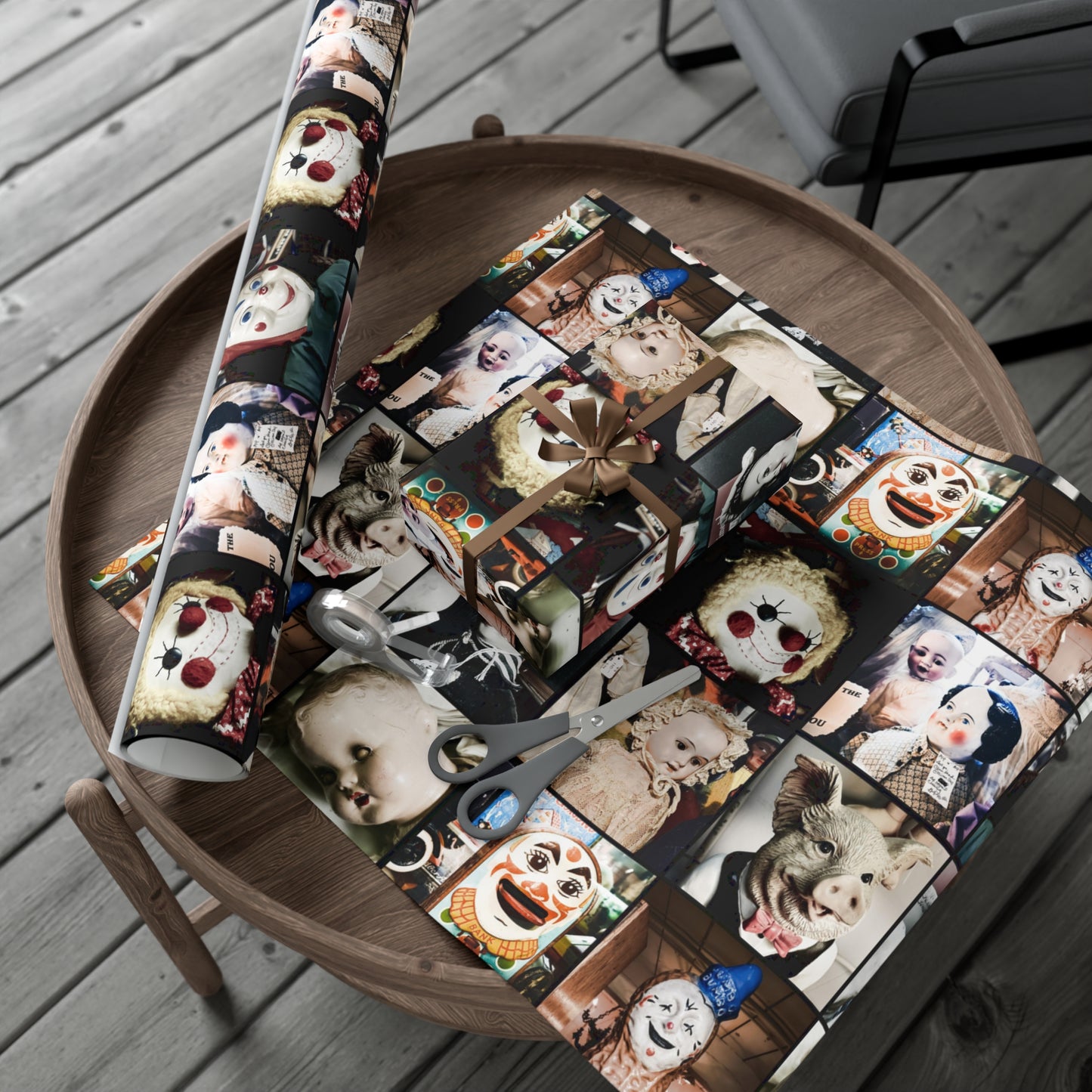 Antique Faces Gift Wrap Papers
