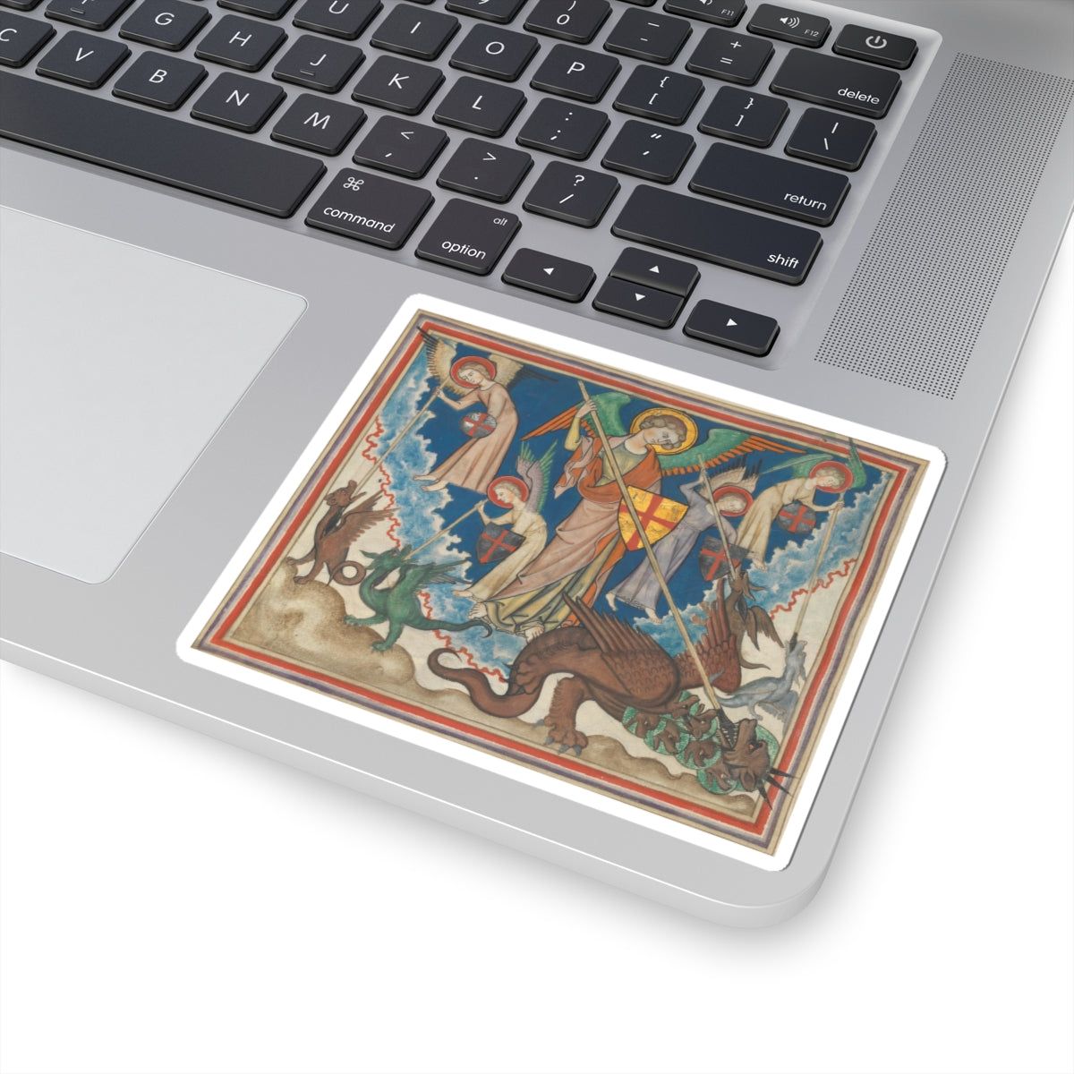 Medieval Illustration - The Cloisters Apocalypse - Kiss-Cut Sticker