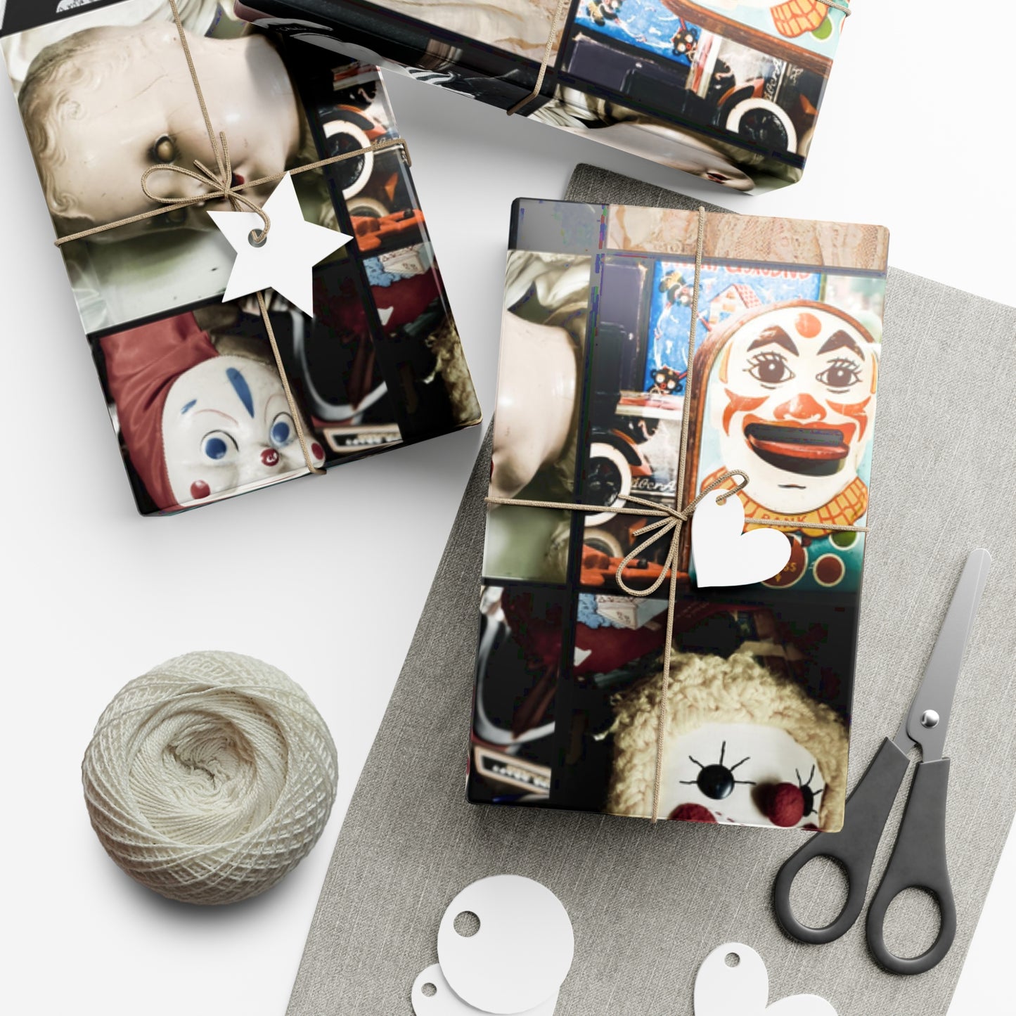 Antique Faces Gift Wrap Papers