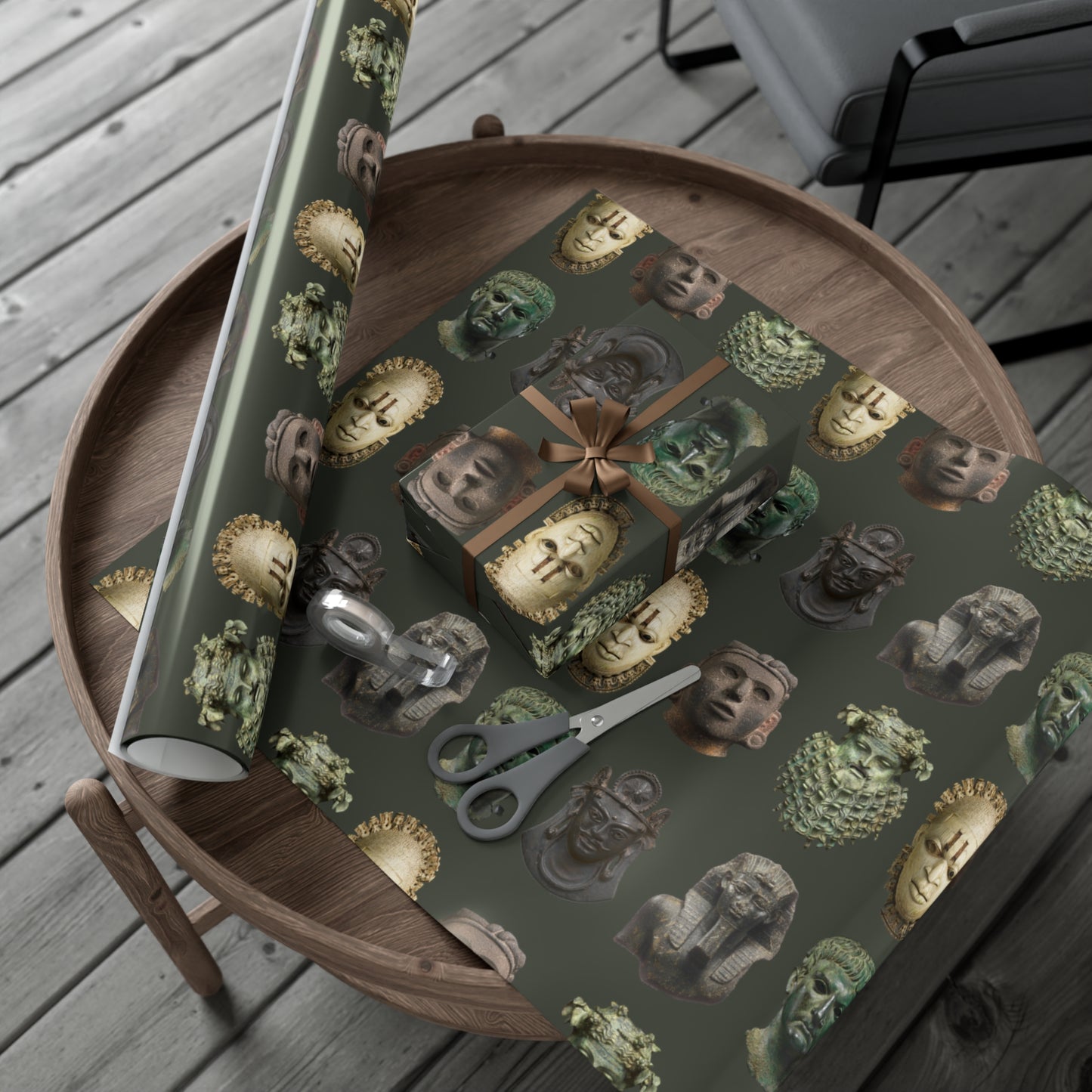 Ancient Faces Gift Wrap Papers