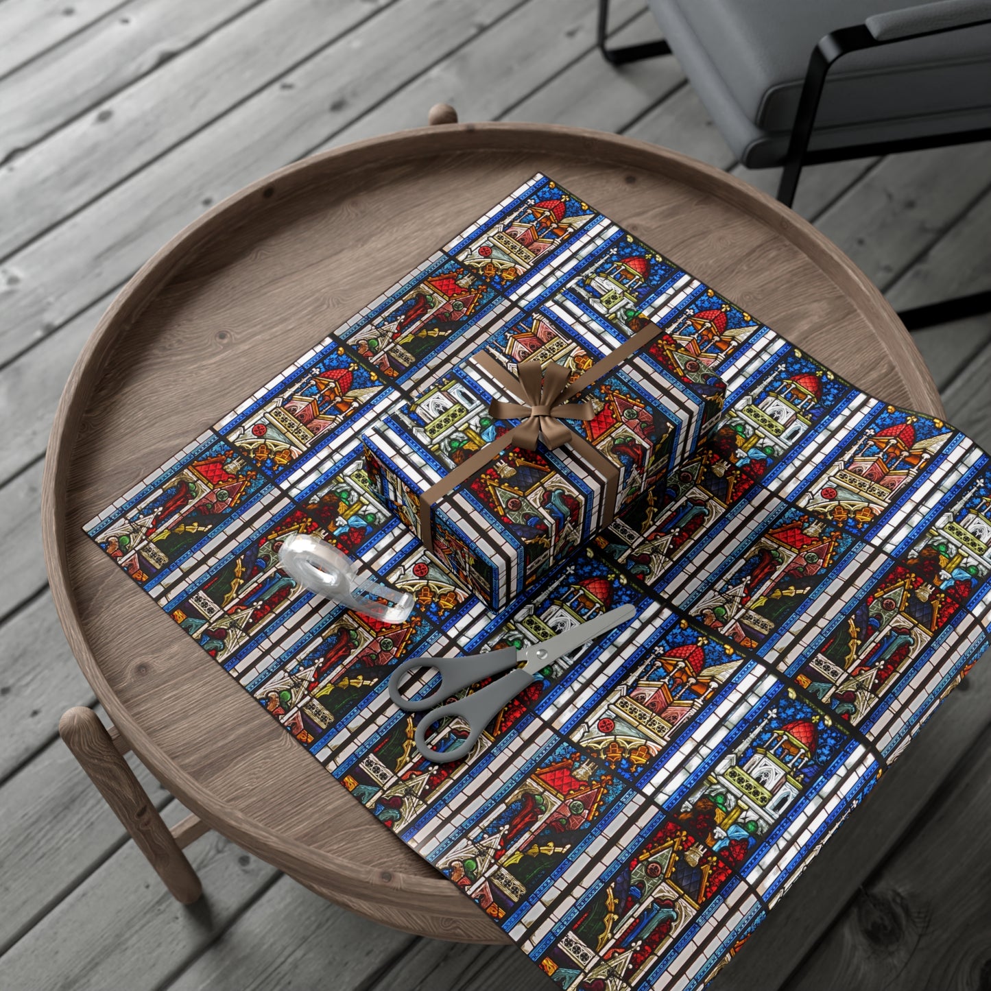 14th Century Austrian Stained Glass Gift Wrap Papers