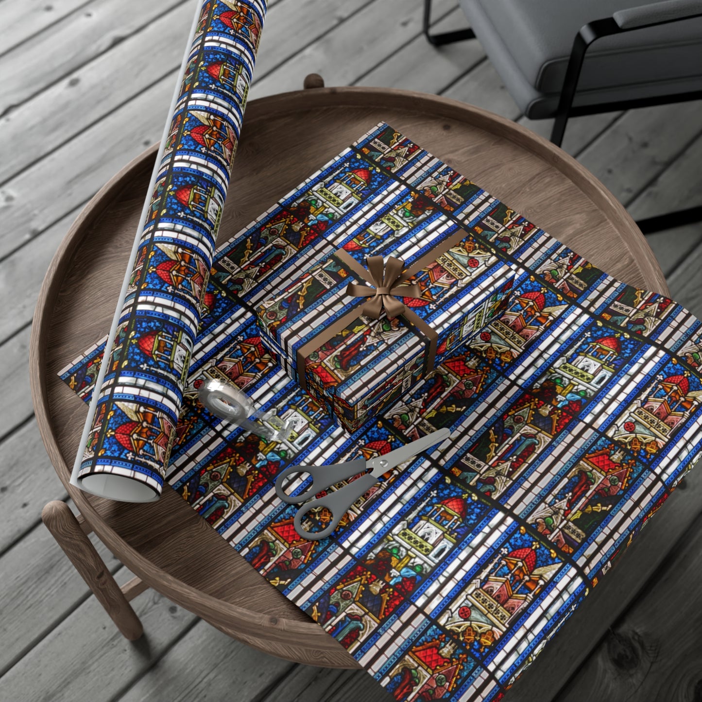 14th Century Austrian Stained Glass Gift Wrap Papers