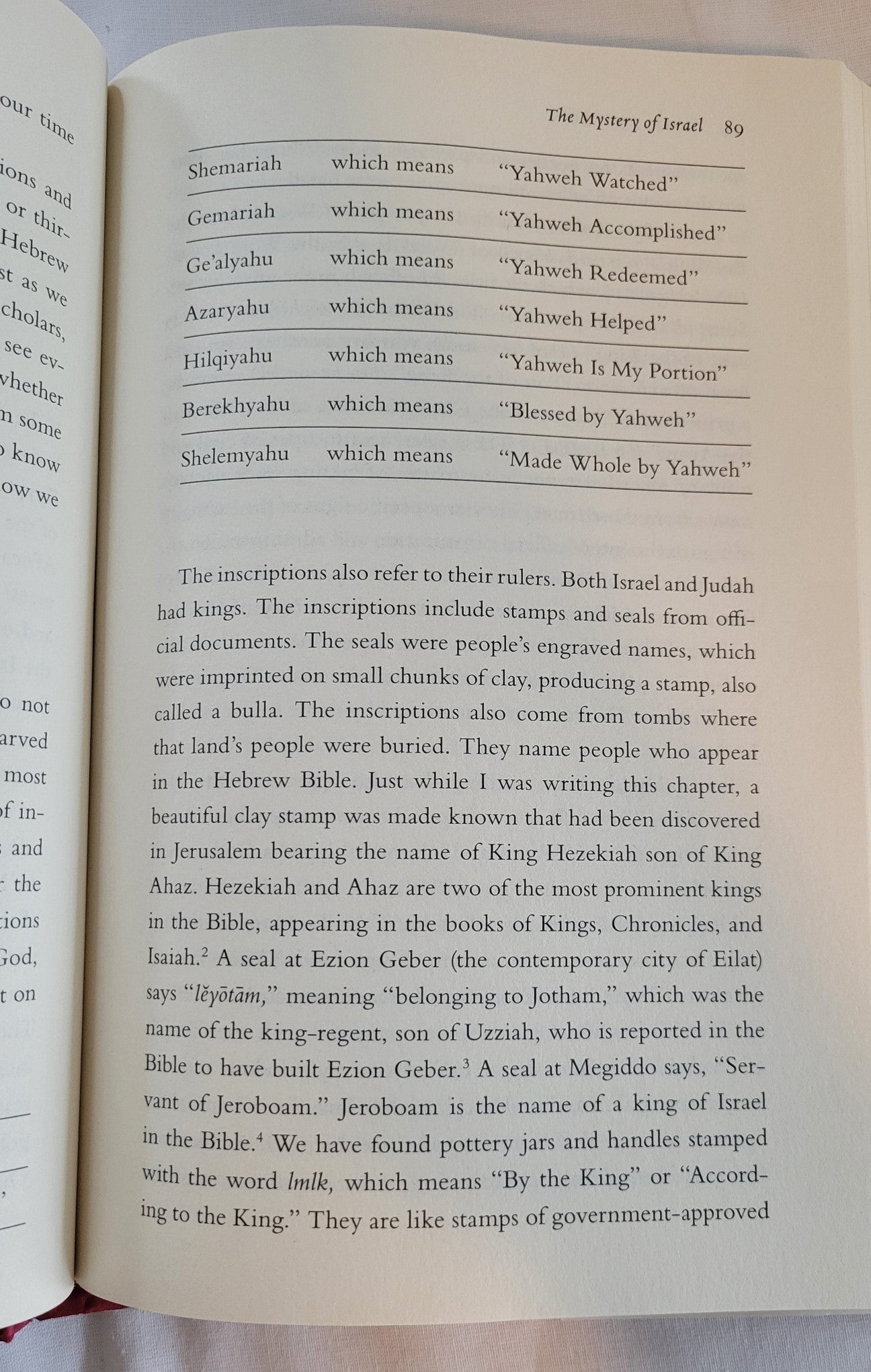 Used book for sale “The Exodus” written by Richard Elliott Friedman. Page 89