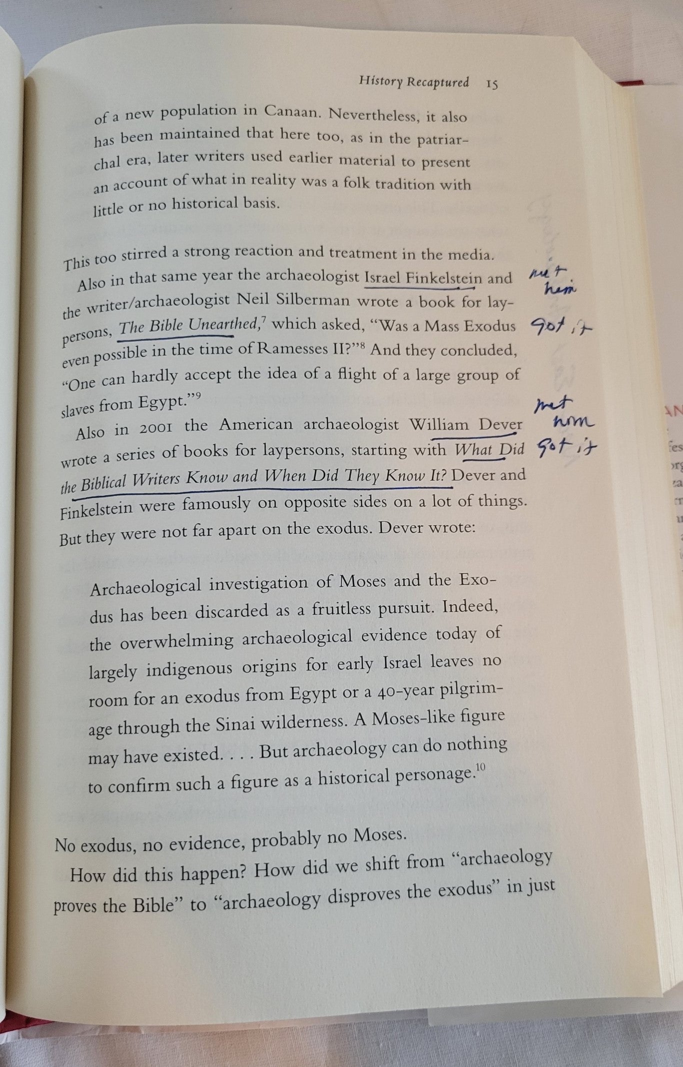 Used book for sale “The Exodus” written by Richard Elliott Friedman. Page 15