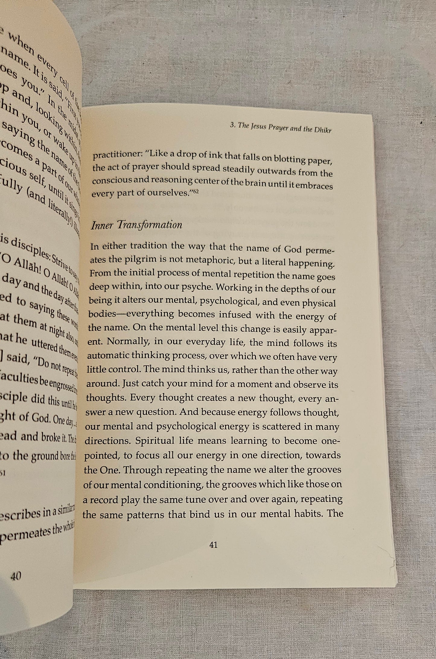 "Prayer of the Heart in Christian & Sufi Mysticism" by Llewellyn Vaughn-Lee