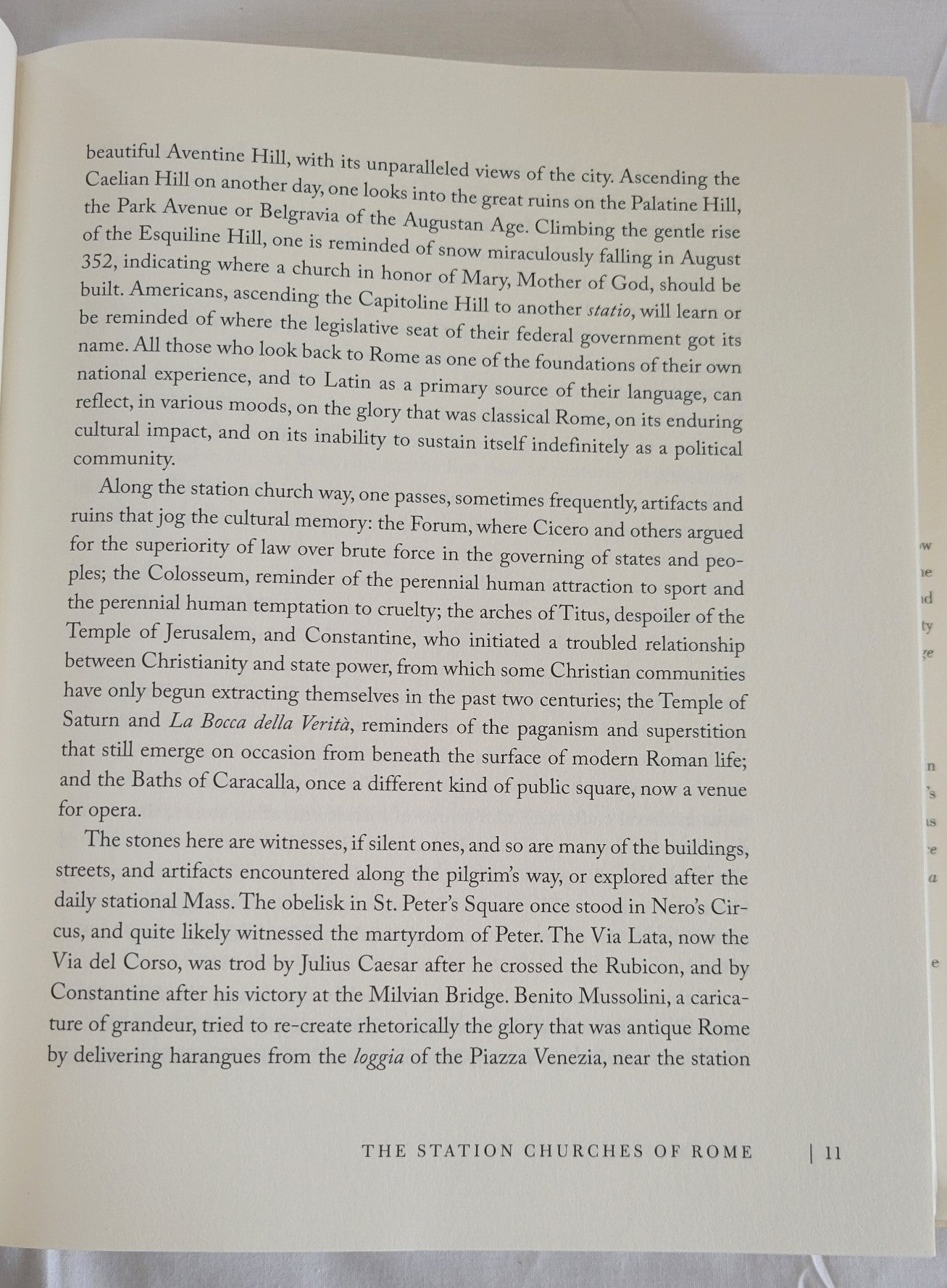 Used book for sale “Roman Pilgrimage: The Station Churches” by George Weigel with Elizabeth Lev and Stephen Weigel. Page 11