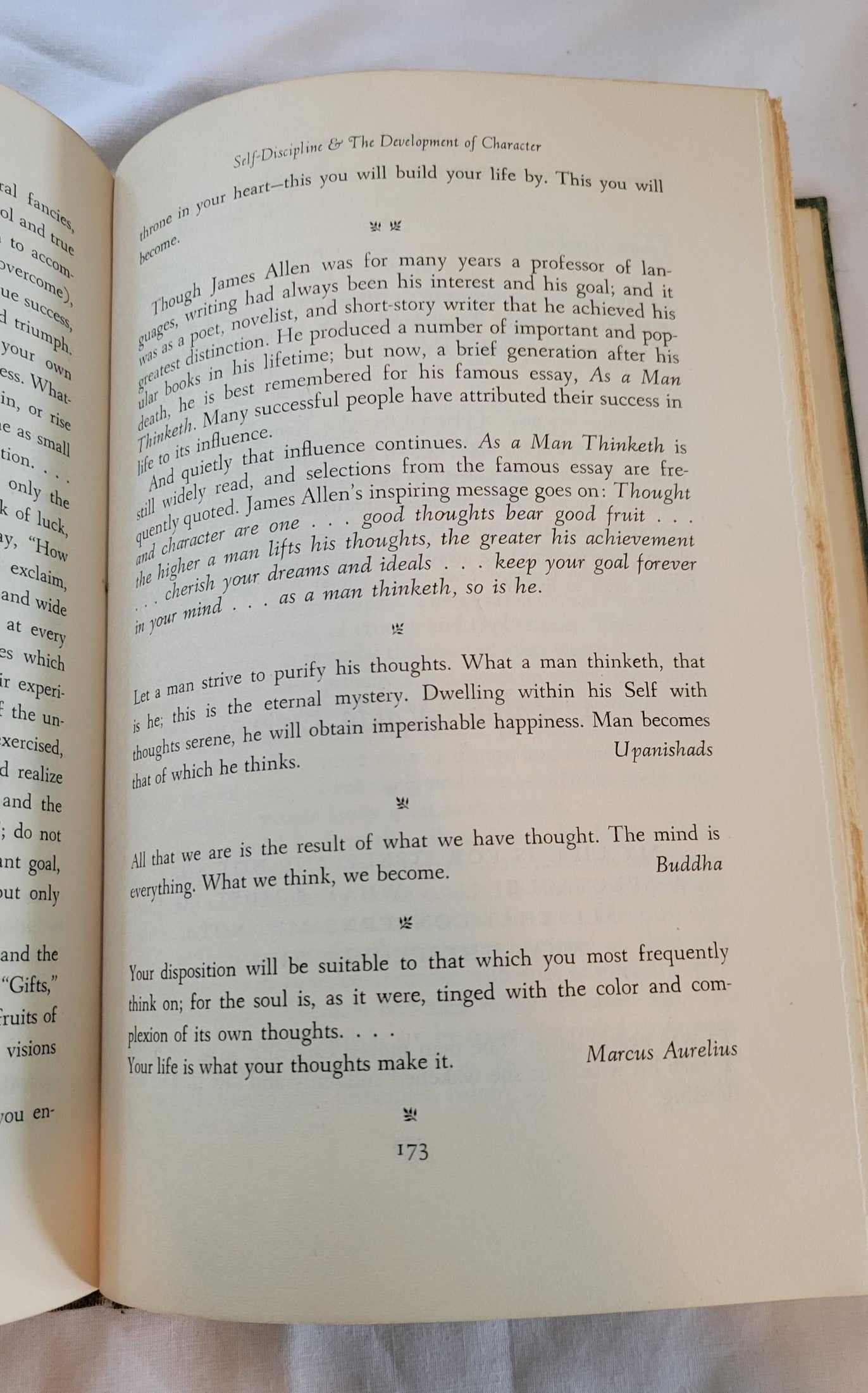 Vintage book for sale, “Light from Many Lamps” edited by Lillian Eichler Watson, 1951, a storehouse of inspired and inspiring reading, it is a collection of brief, stimulating biographies as well.  View of page 173.