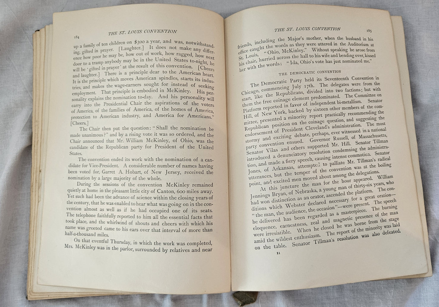 Antique Book "The Authentic Life of William McKinley" - 1901