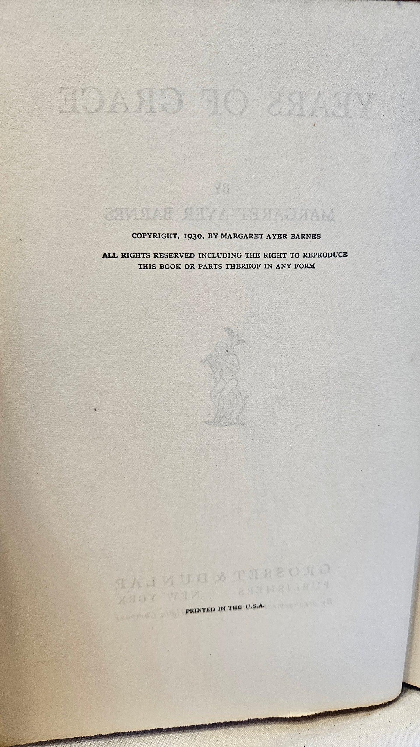 Years of Grace (1930) - Barnes' Pulitzer Prize Winning Novel