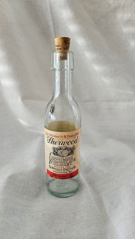 Sherwood Distilling Co. Maryland Straight Rye Whiskey Bottle