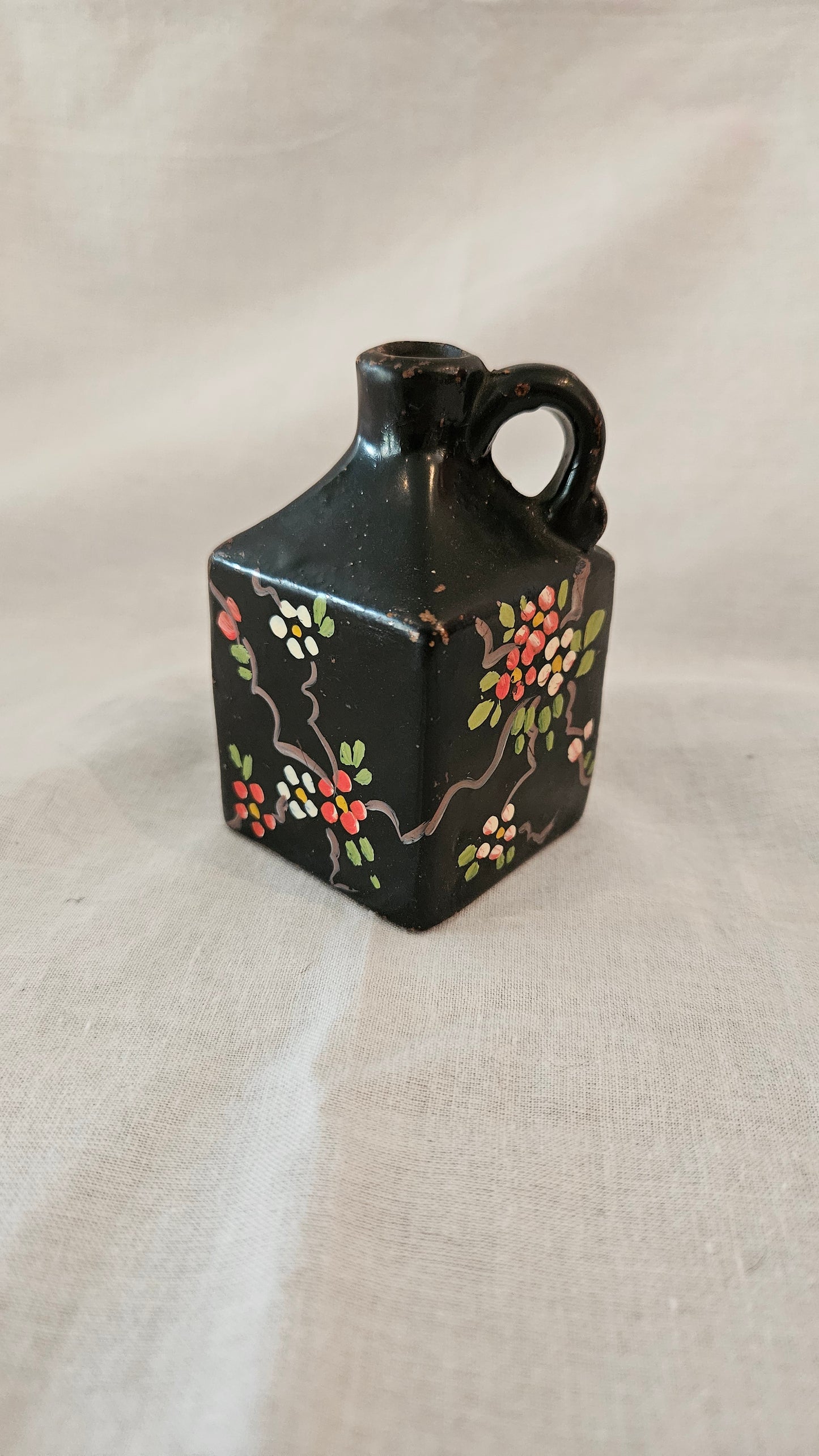 Small Vintage Glazed Square Jug