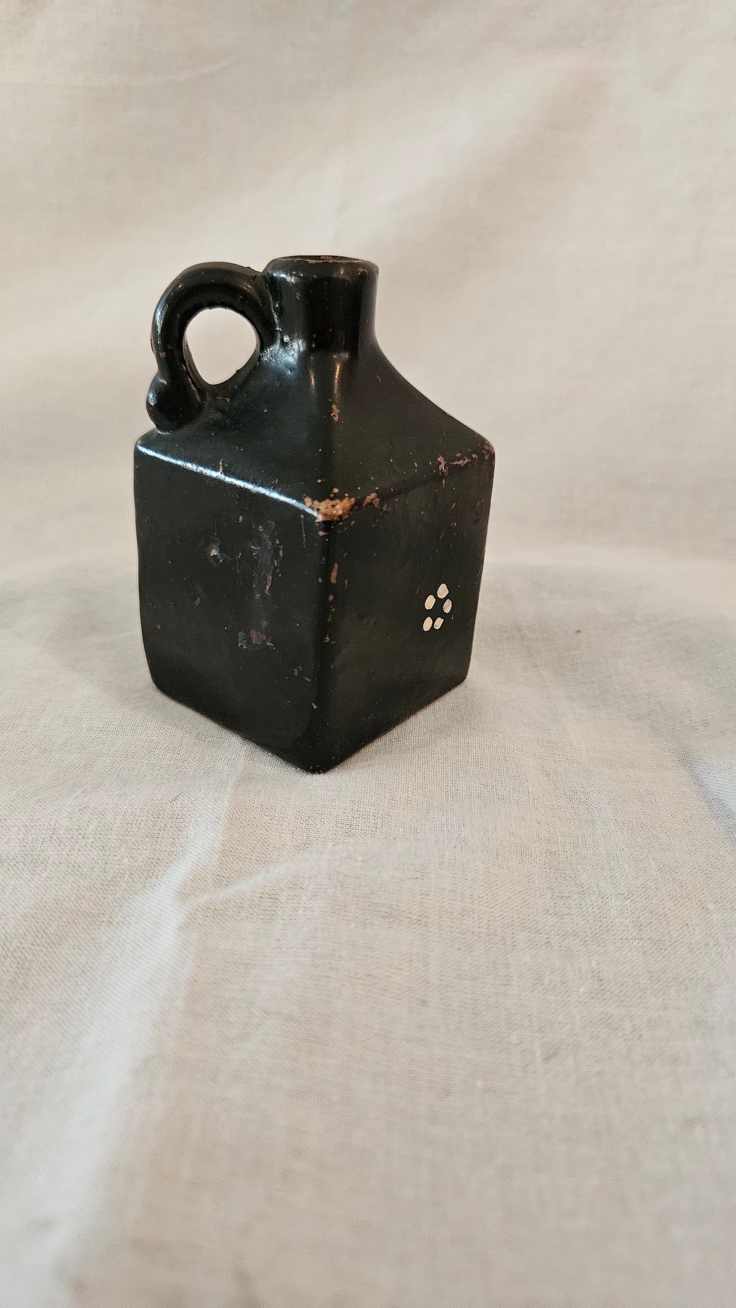 Small Vintage Glazed Square Jug