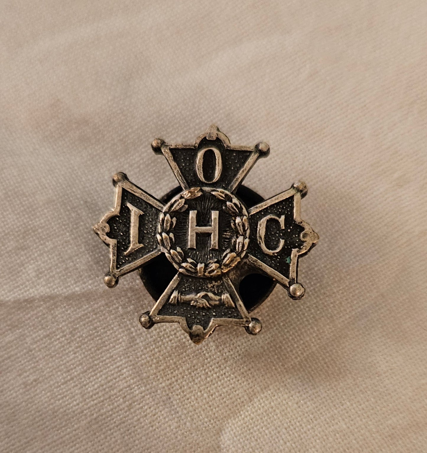 OIHC Fraternal Organization Button by Whitehead & Hoag Co.