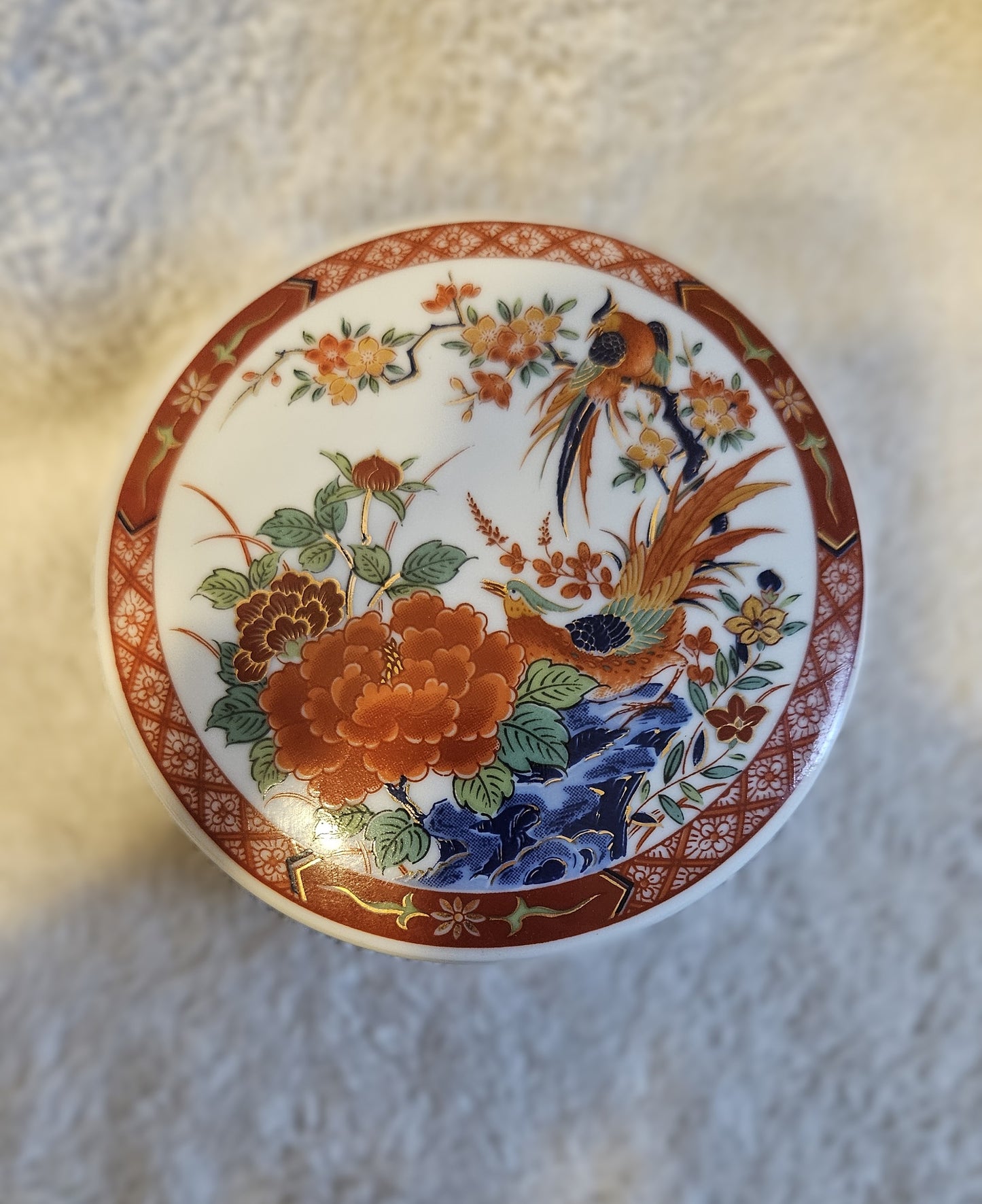 Vintage Japanese Imari Style Trinket Box