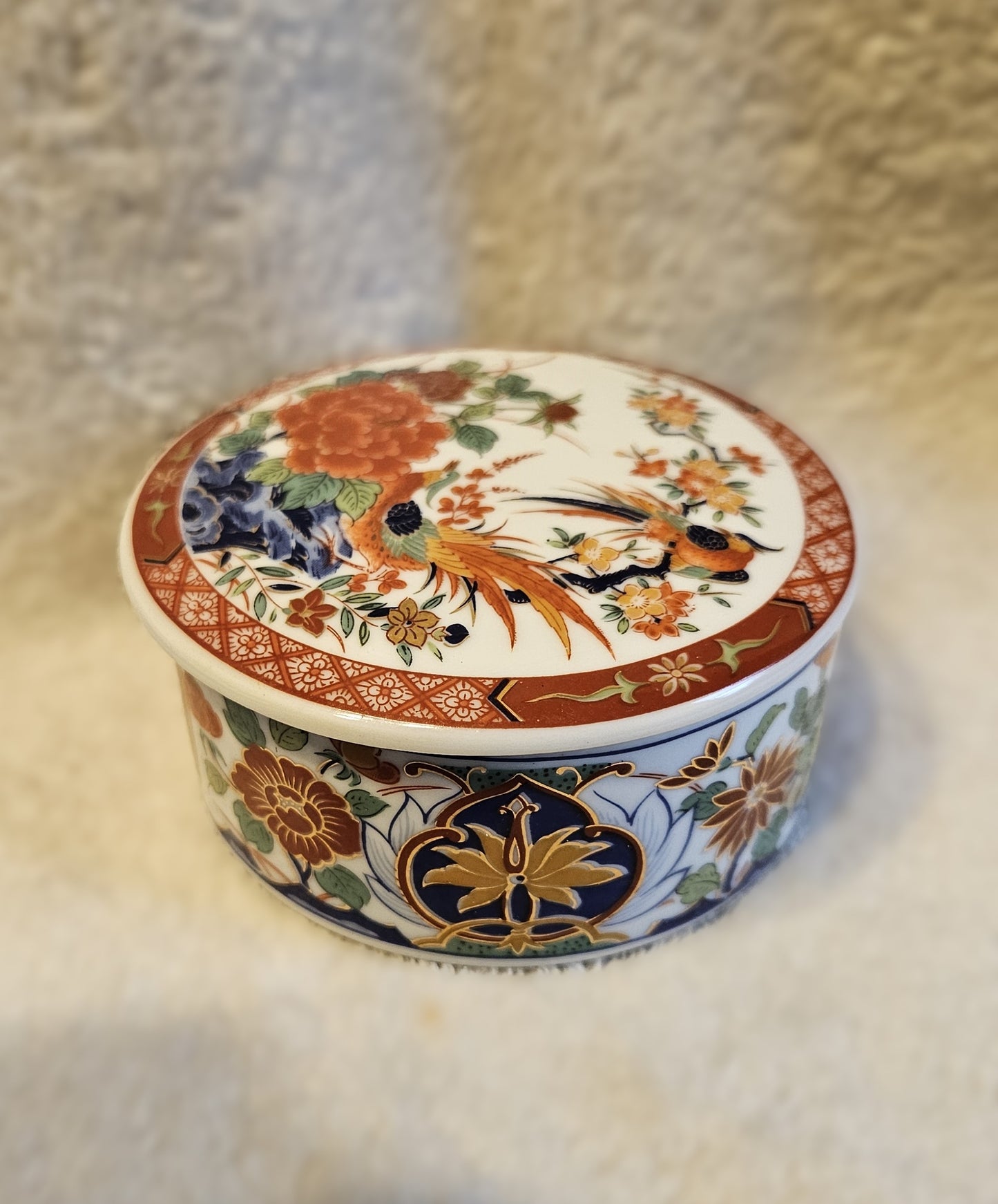 Vintage Japanese Imari Style Trinket Box