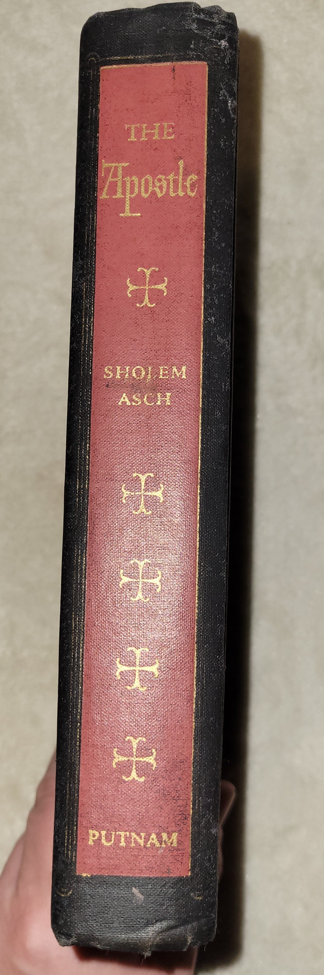 Vintage book for sale “The Apostle” by Sholem Asch published by H. Wolff Book Mfg. Company, 1943. Spine.