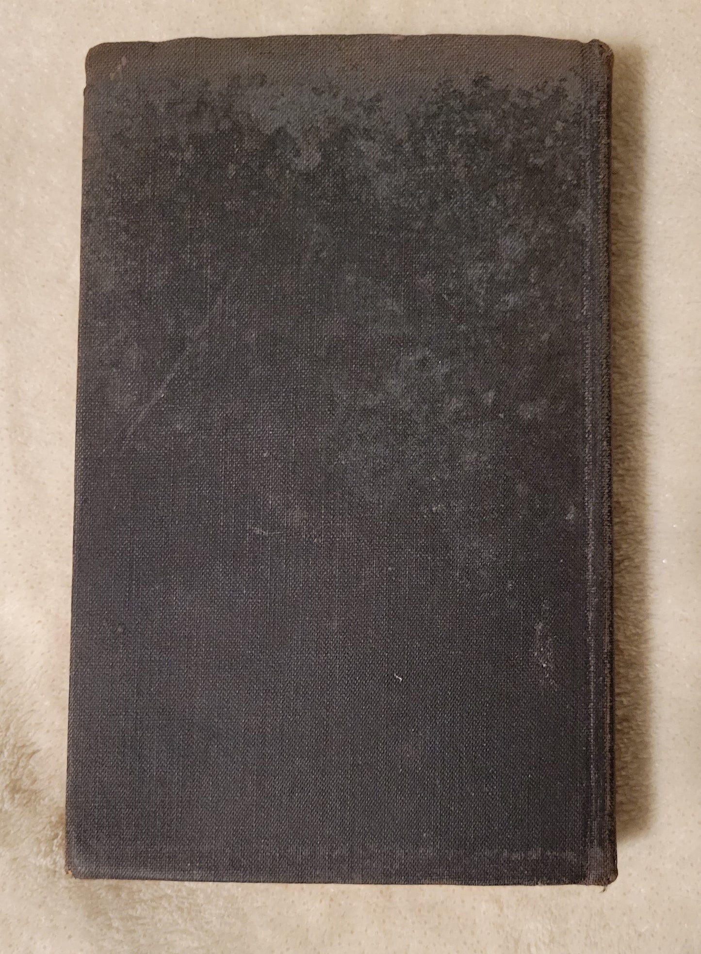 Antique book "Doctrines and Discipline of the Methodist Episcopal Church" published by the Methodist Book Concern, 1912. View of back cover.