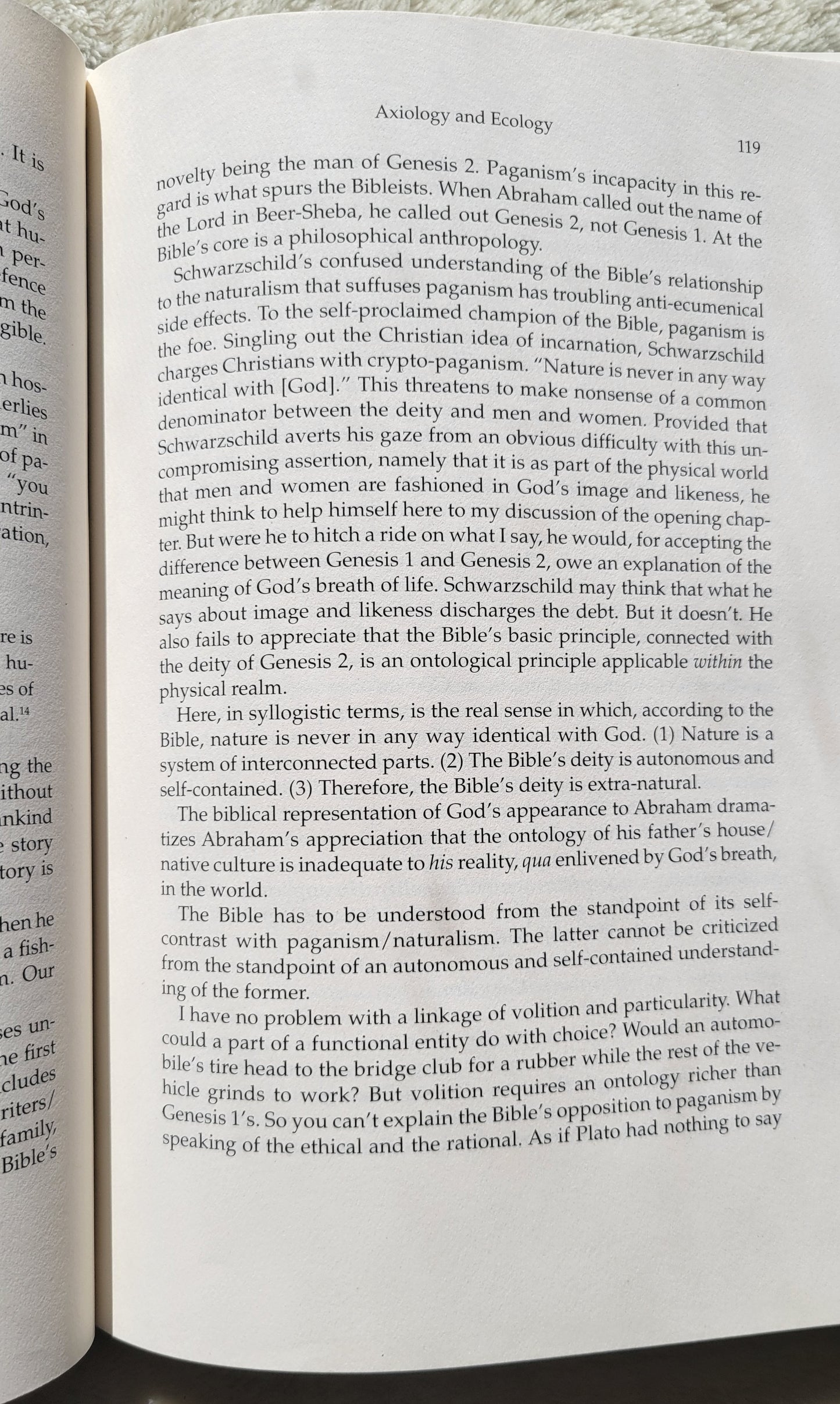 Used book for sale "I Am: Monotheism and the Philosophy of the Bible" by Mark Glouberman, University of Toronto Press, 2019. View of page 319.