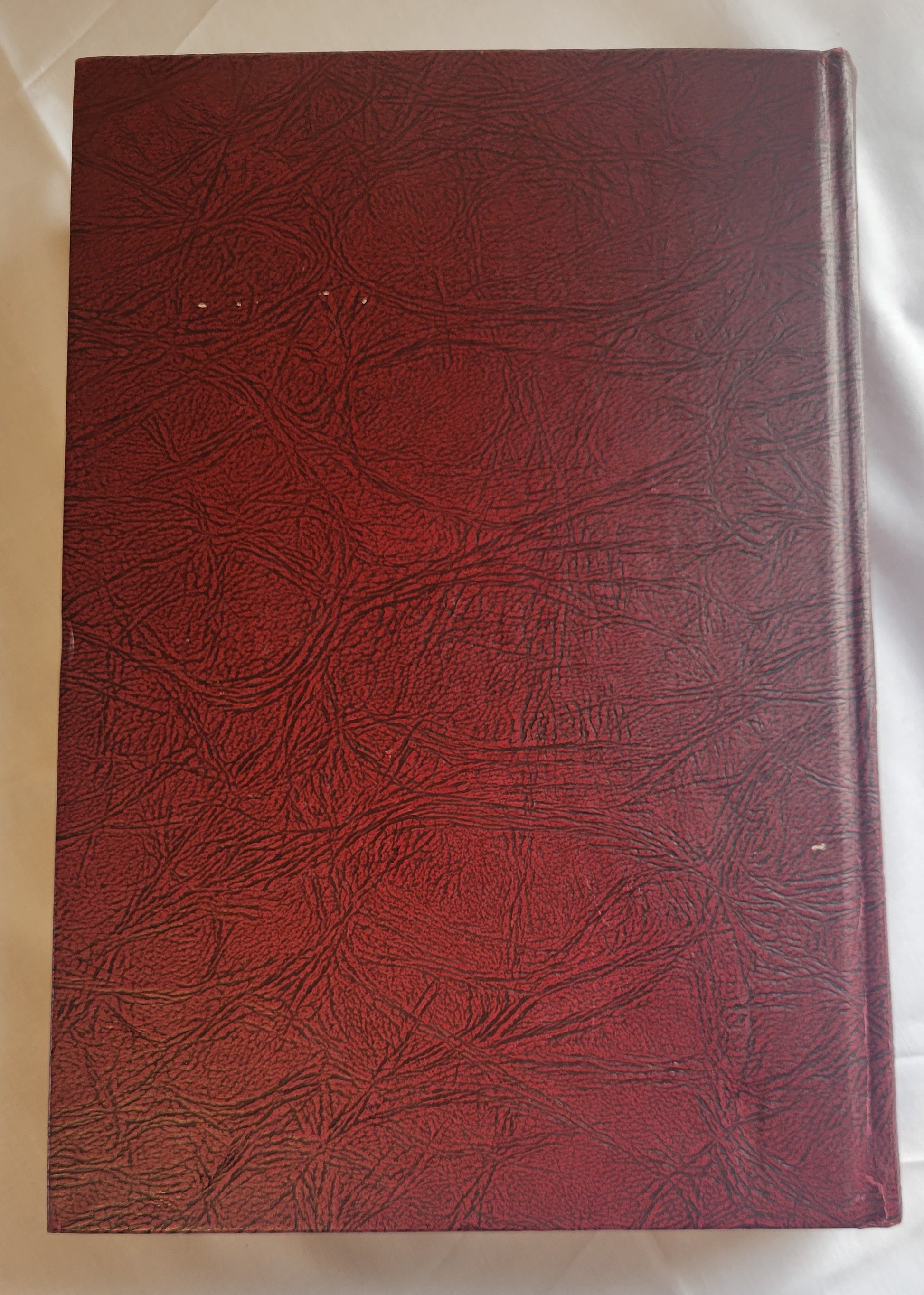 Vintage book for sale "Illustrated World Encyclopedia: 1967 Book-of-the-Year" published by Bobley Publishing in 1967. An encyclopedia of world events in 1967, with pictures and graphics. View of back cover.