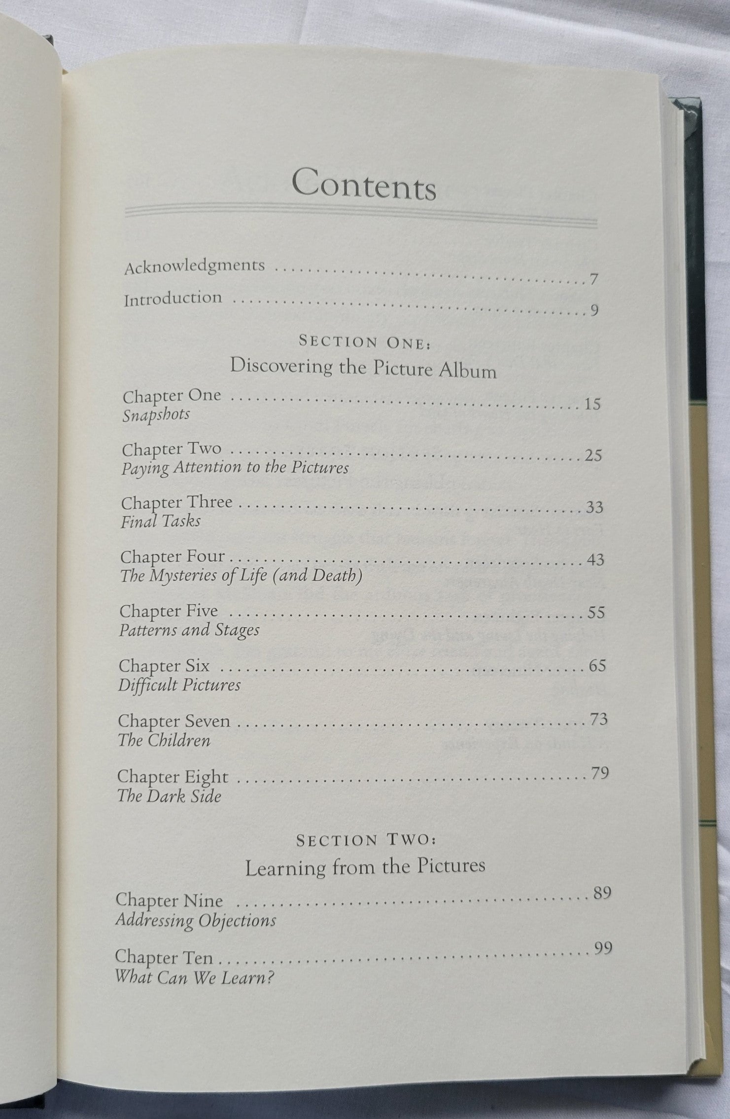 Used book "Crossing the Threshold of Eternity: What the Dying Can Teach the Living" by Dr. Robert L. Wise, published by Gospel Light, 2007. View of table of contents.