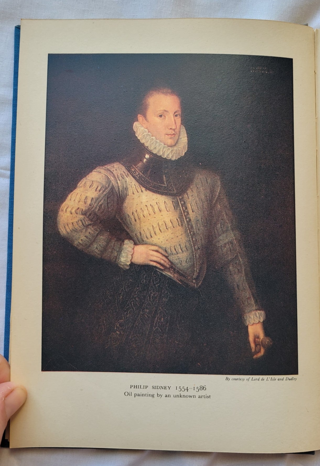 Vintage book for sale "The English Poets" by Lord David Cecil, published by Hastings House, 1940. Picture of Philip Sidney.